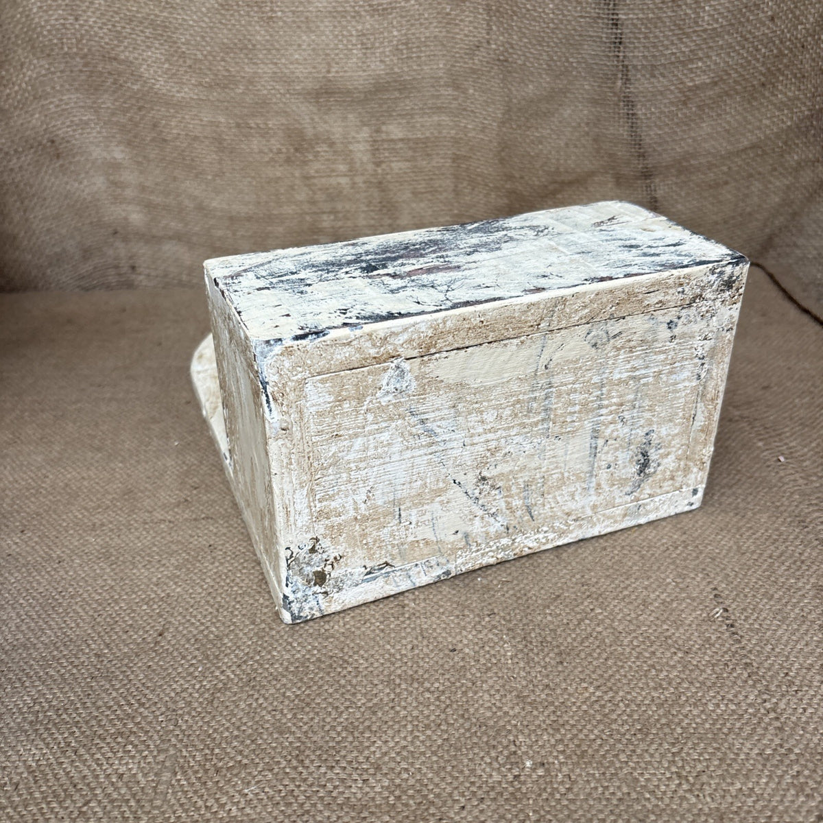 Rustic Wall Box - Worn Painted Pine - Farmhouse - Cottage