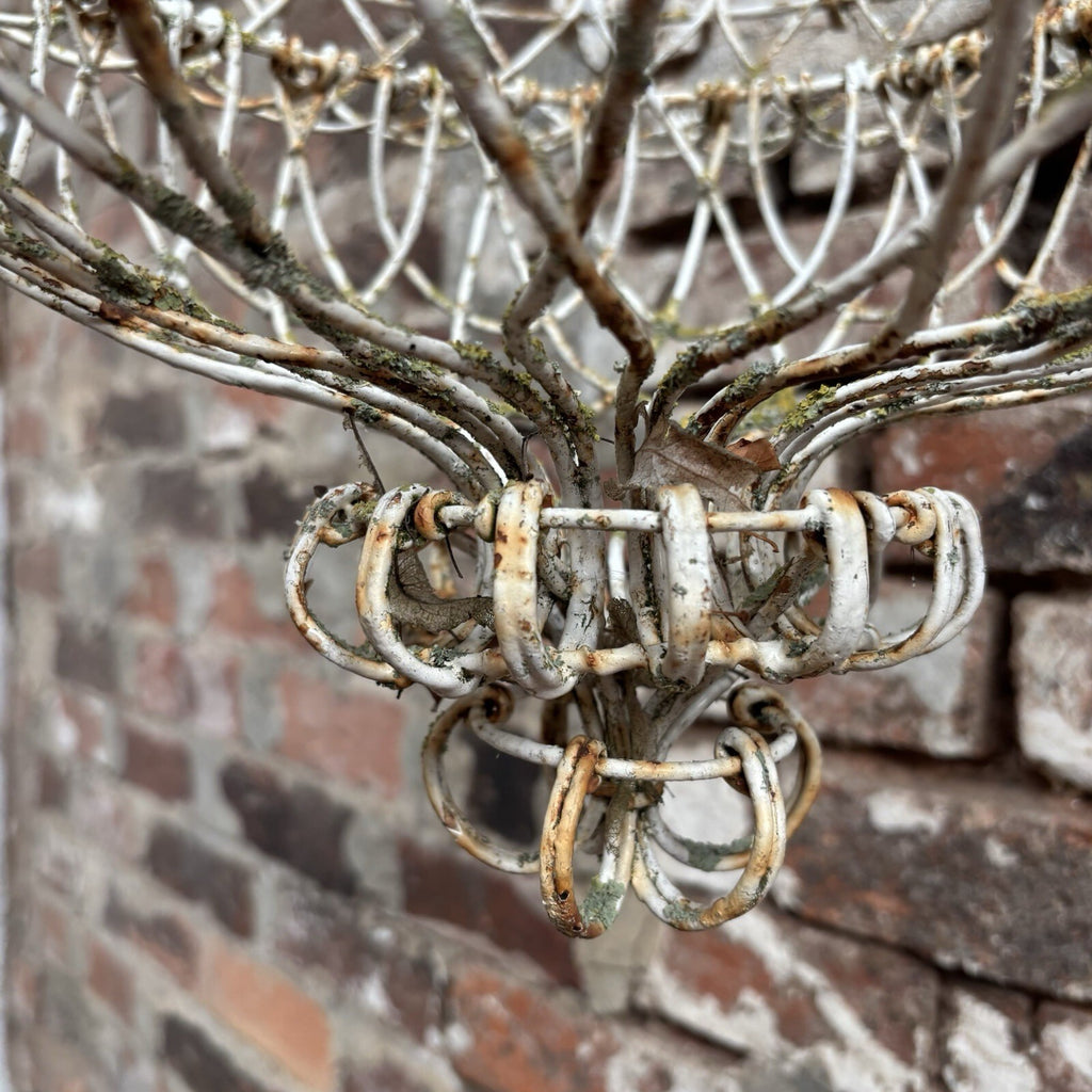 Antique Wire Work Plant Holder / Hanging Basket / Large / Gardenalia