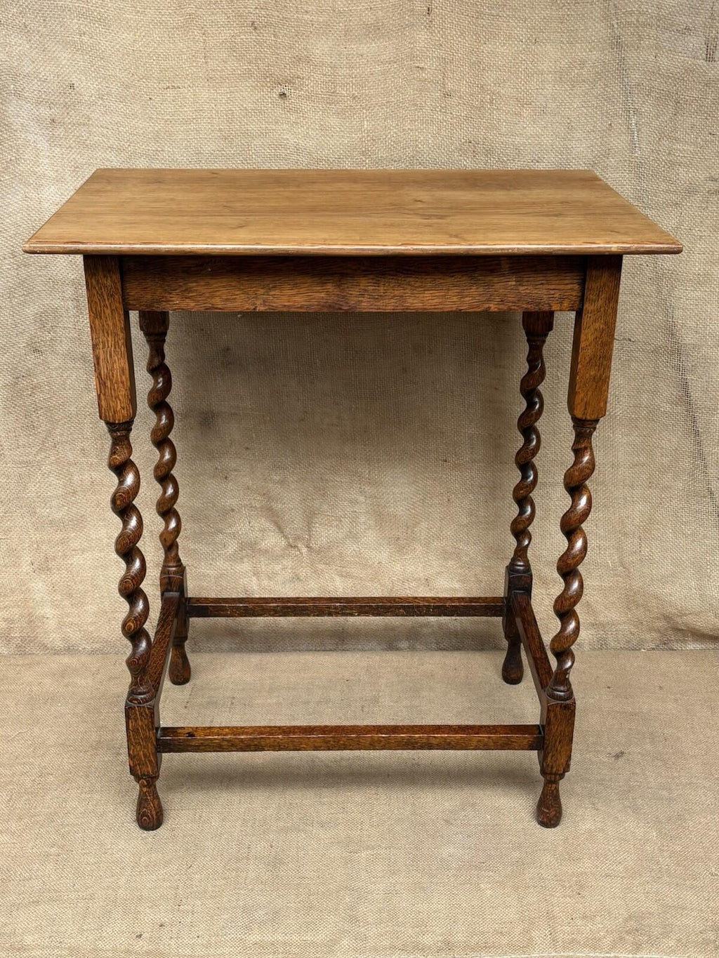 Antique Barley Twist Side Table - Cottage - Farmhouse