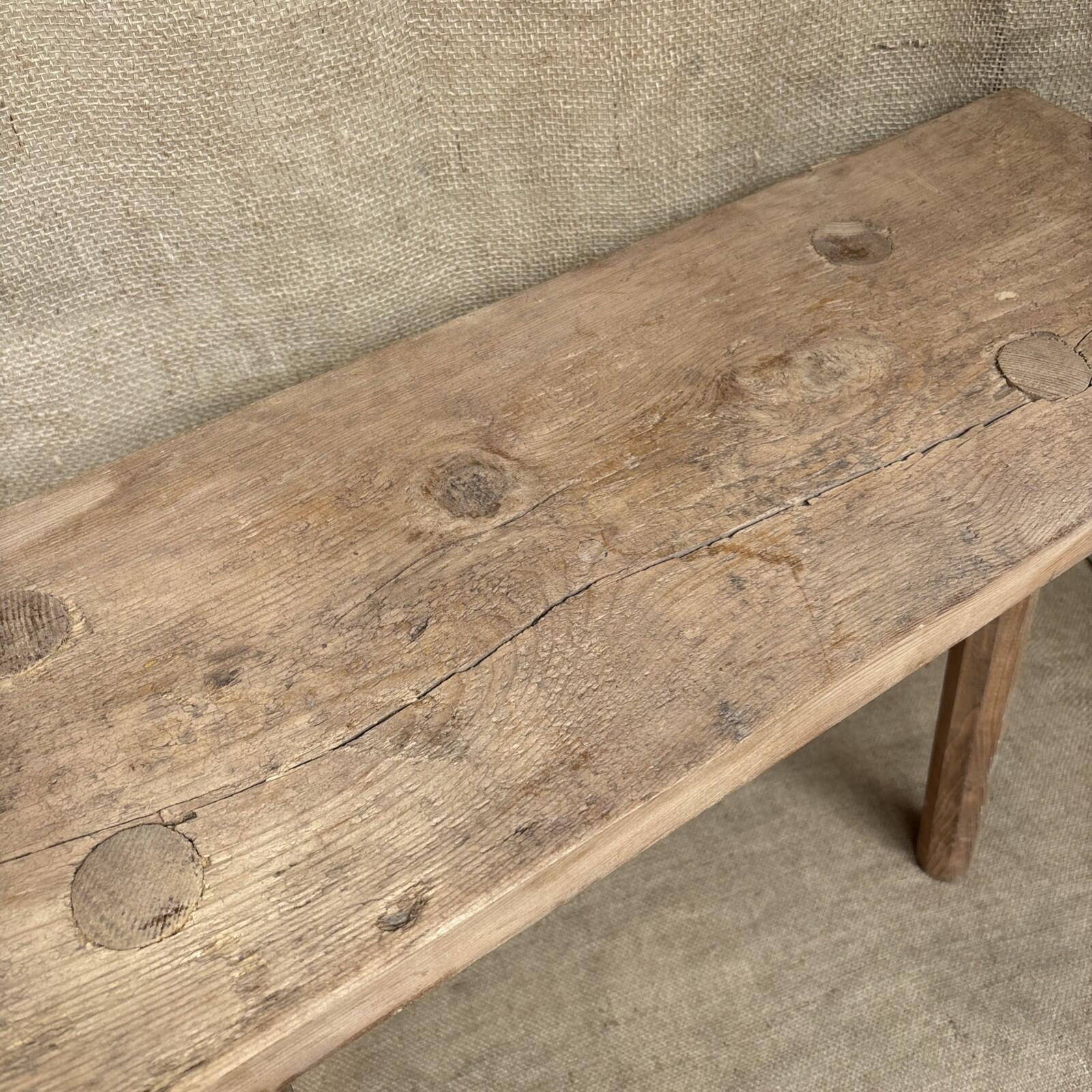 Rustic Pine Bench - Farmhouse - Cottage - Stool
