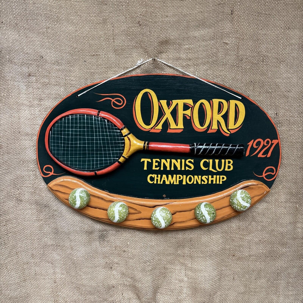 Tennis Hand Painted Sign - 3D - Oxford - 1927 - Wimbledon