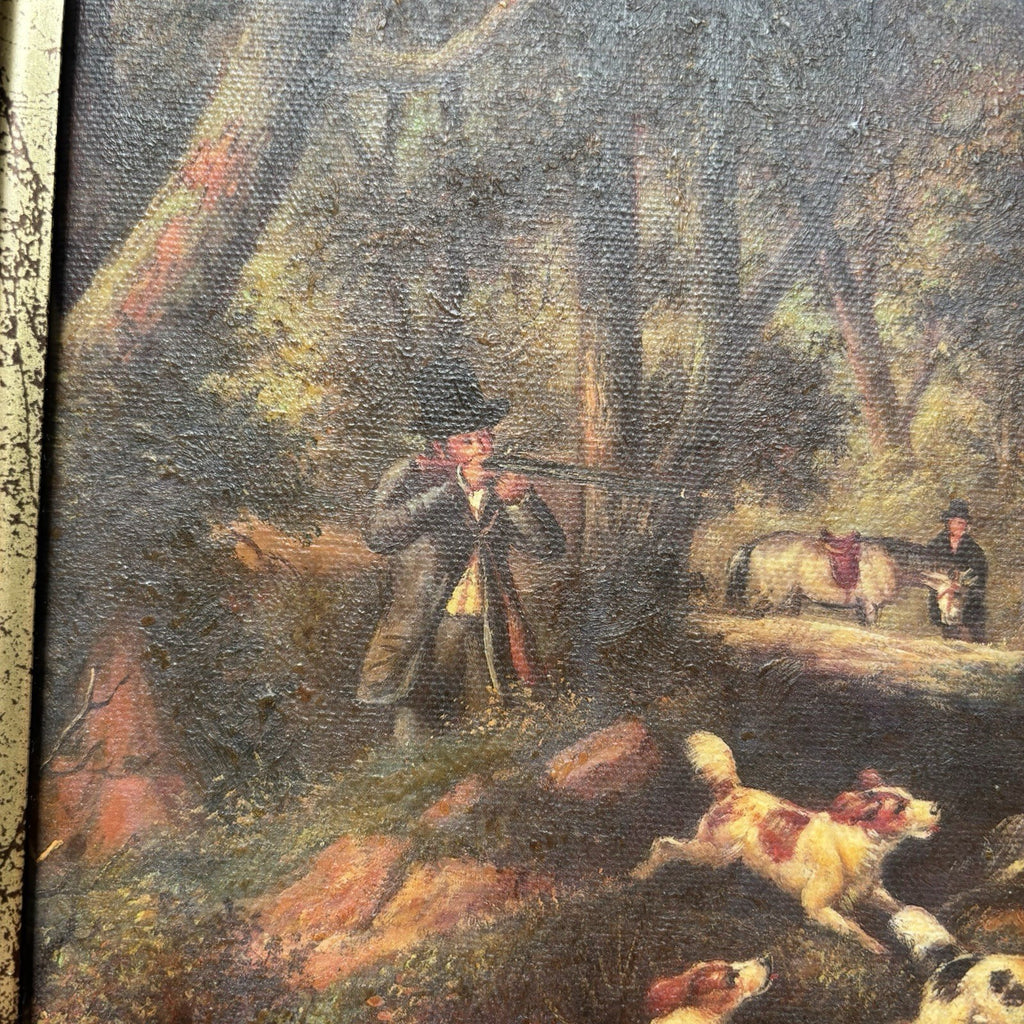Vintage Hunting Scene Print - Framed - A Wardle