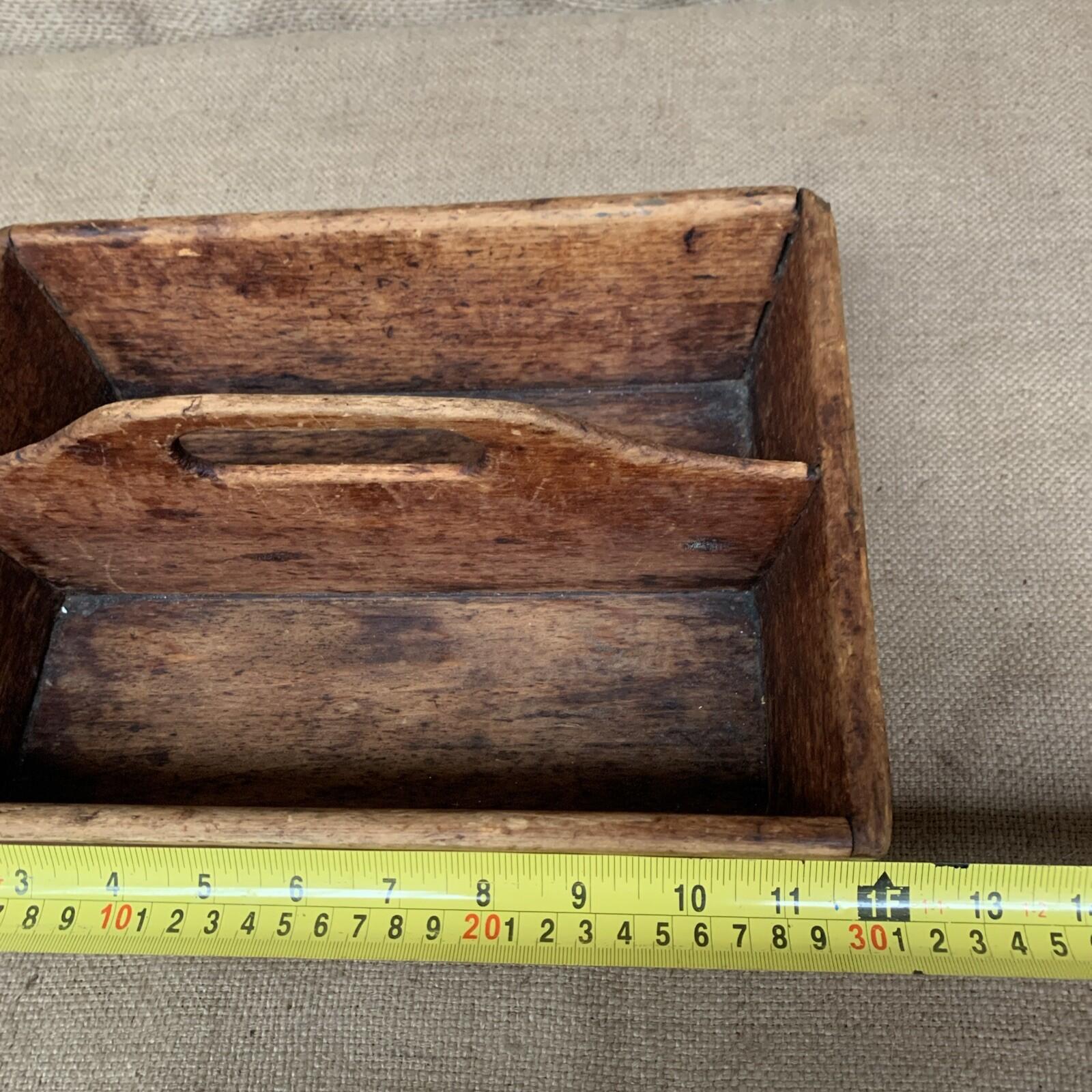 Antique Cutlery / Knife box / Butlers Tray - Kitchenalia - Farmhouse - Cottage