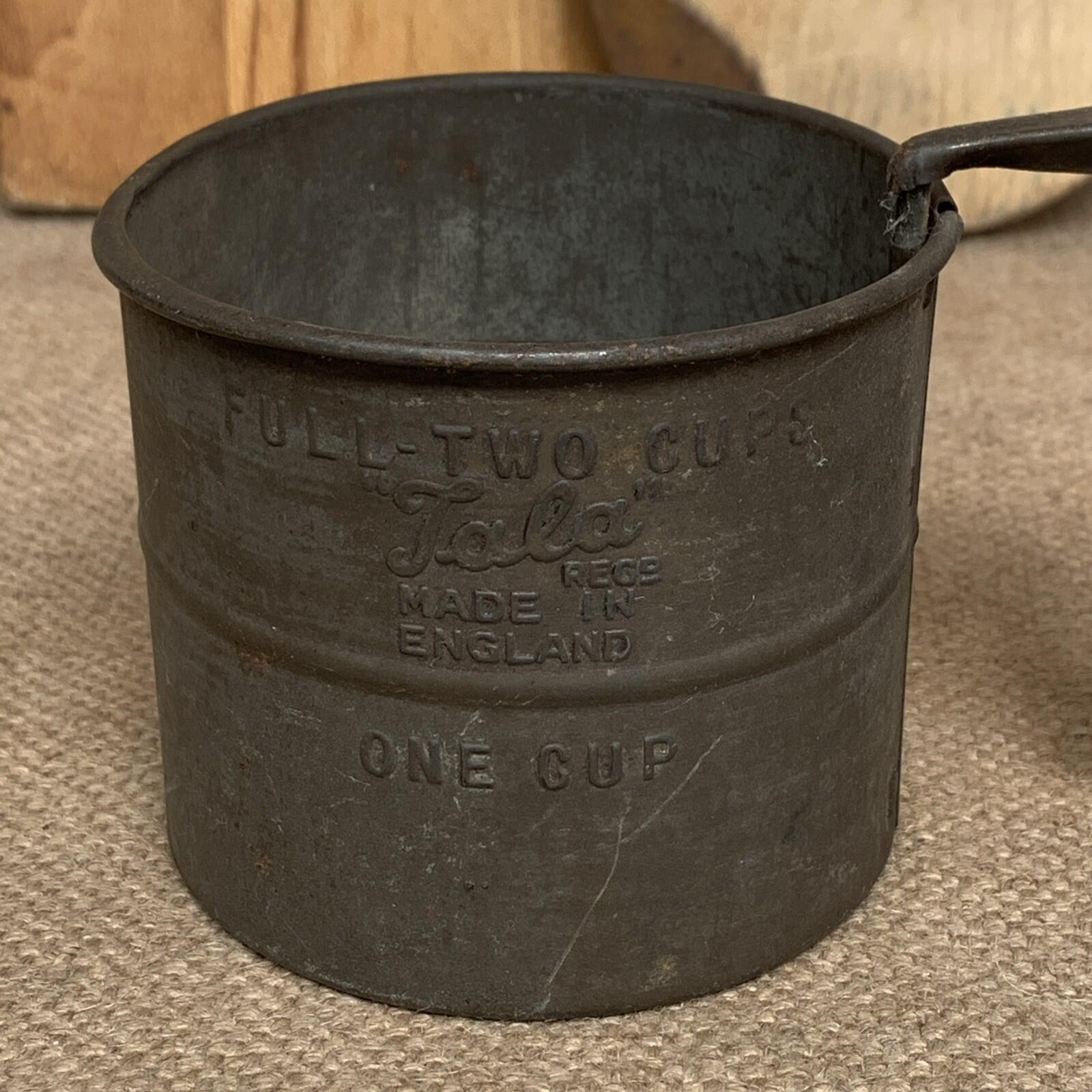 Tala Flour Sifter - 2 Cup - Antique Kitchen- Farmhouse Kitchen- Cottage