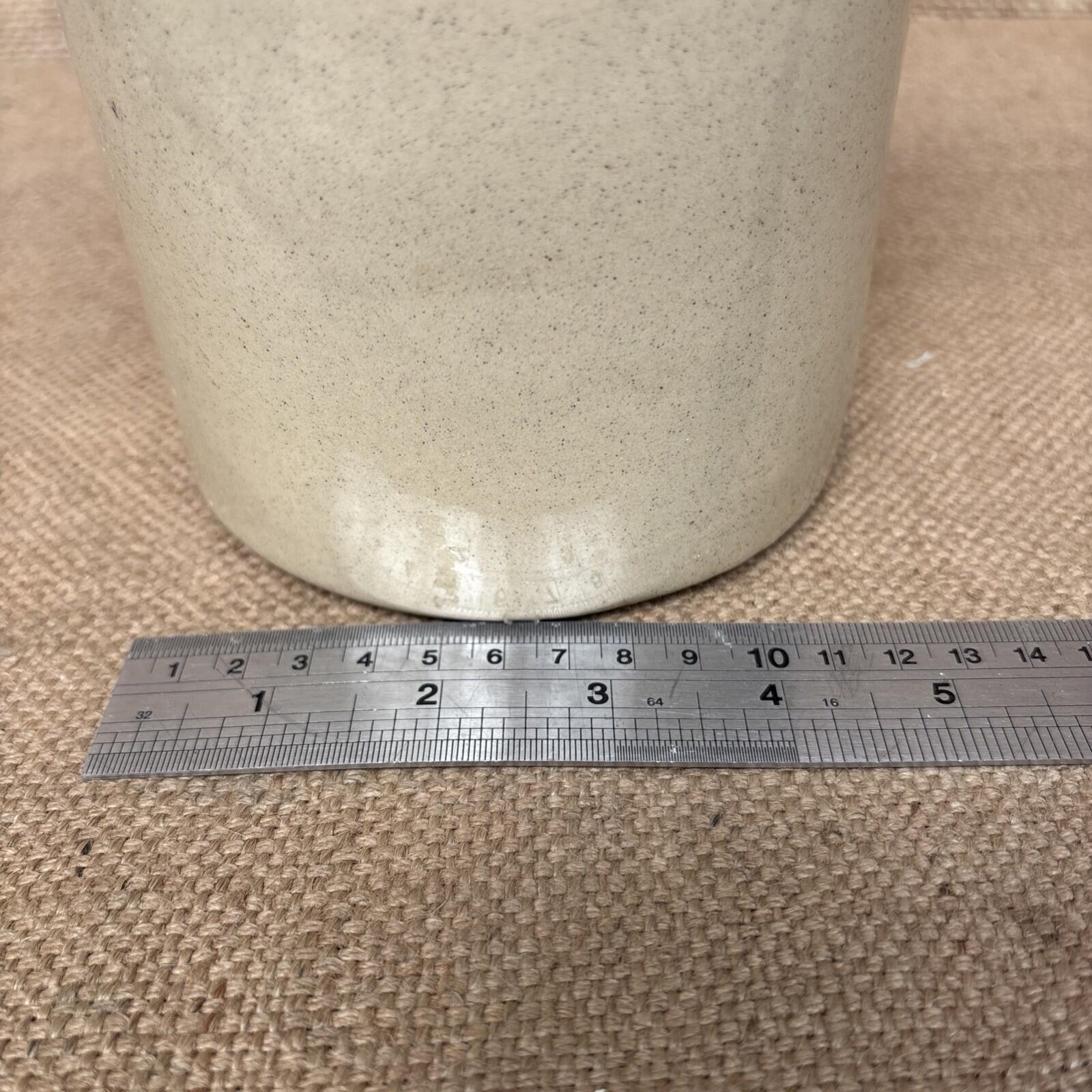 Vintage Stoneware Jar / Utensil Holder / Pickling Jar Farmhouse Kitchen