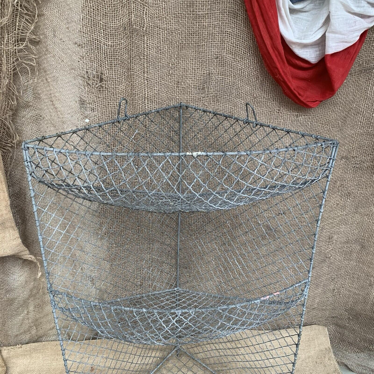 Victorian Wire Vegetable Rack - Antique - 3 Tier - Rustic - Cottage - Farmhouse