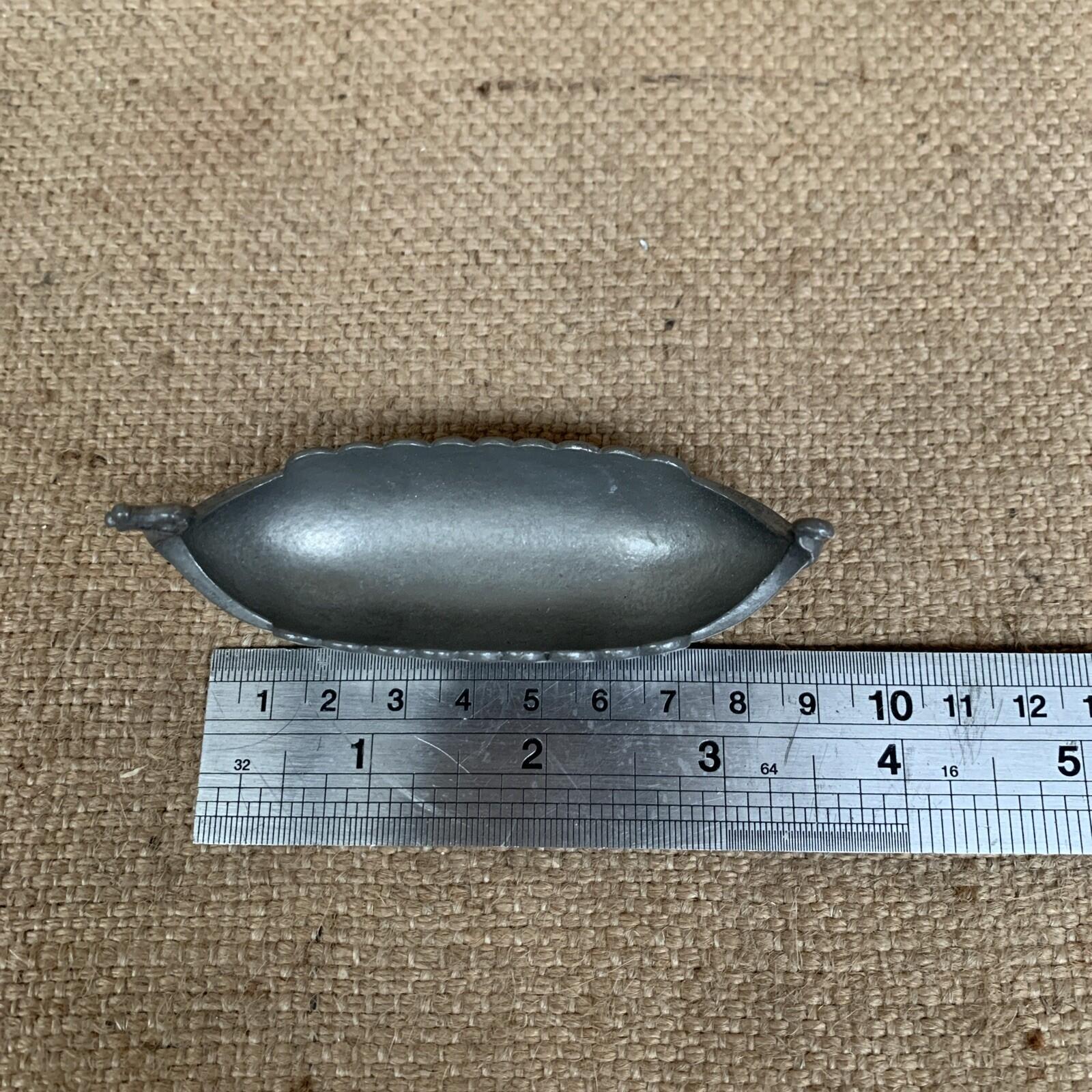 Norwegian Pewter Viking Ship Salt Cellar Holder 'Handstøpt'