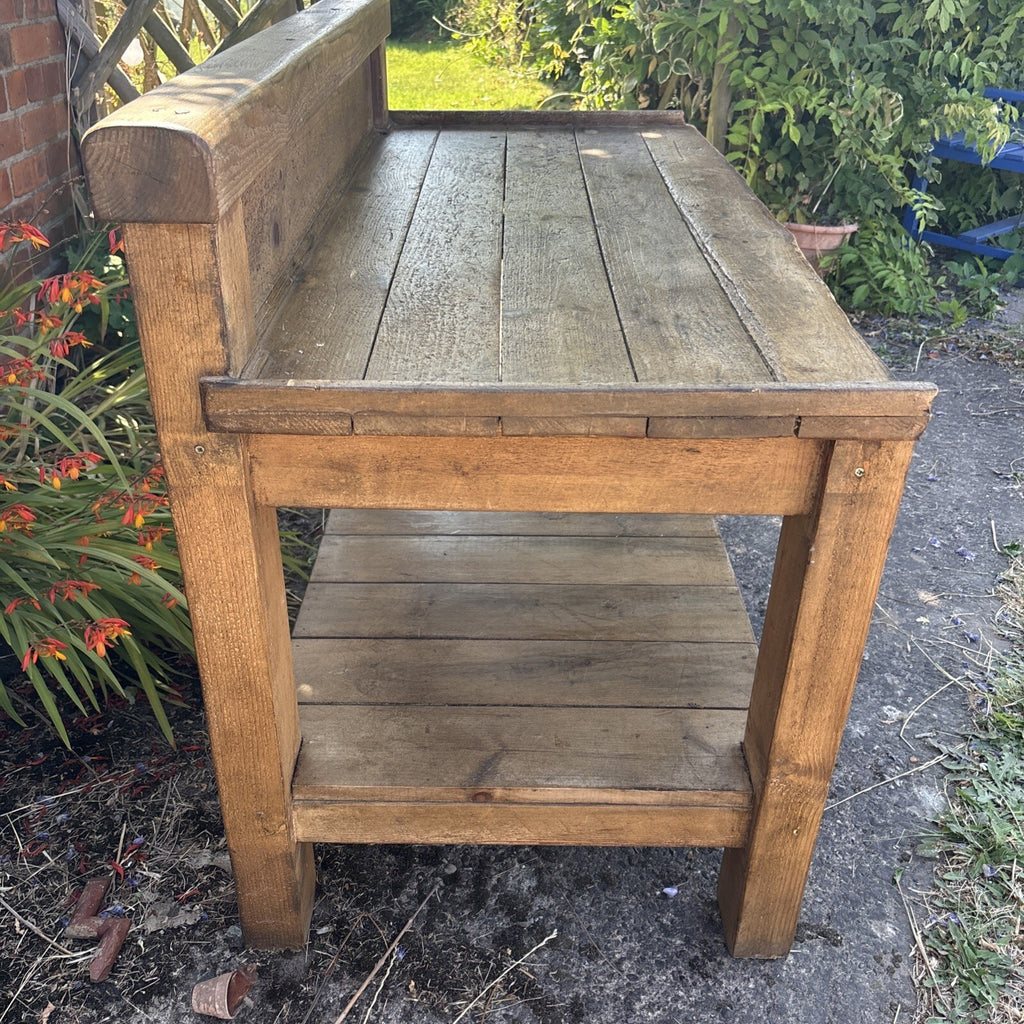 Vintage Rustic Potting Table / Prep Table - Farmhouse Cottage