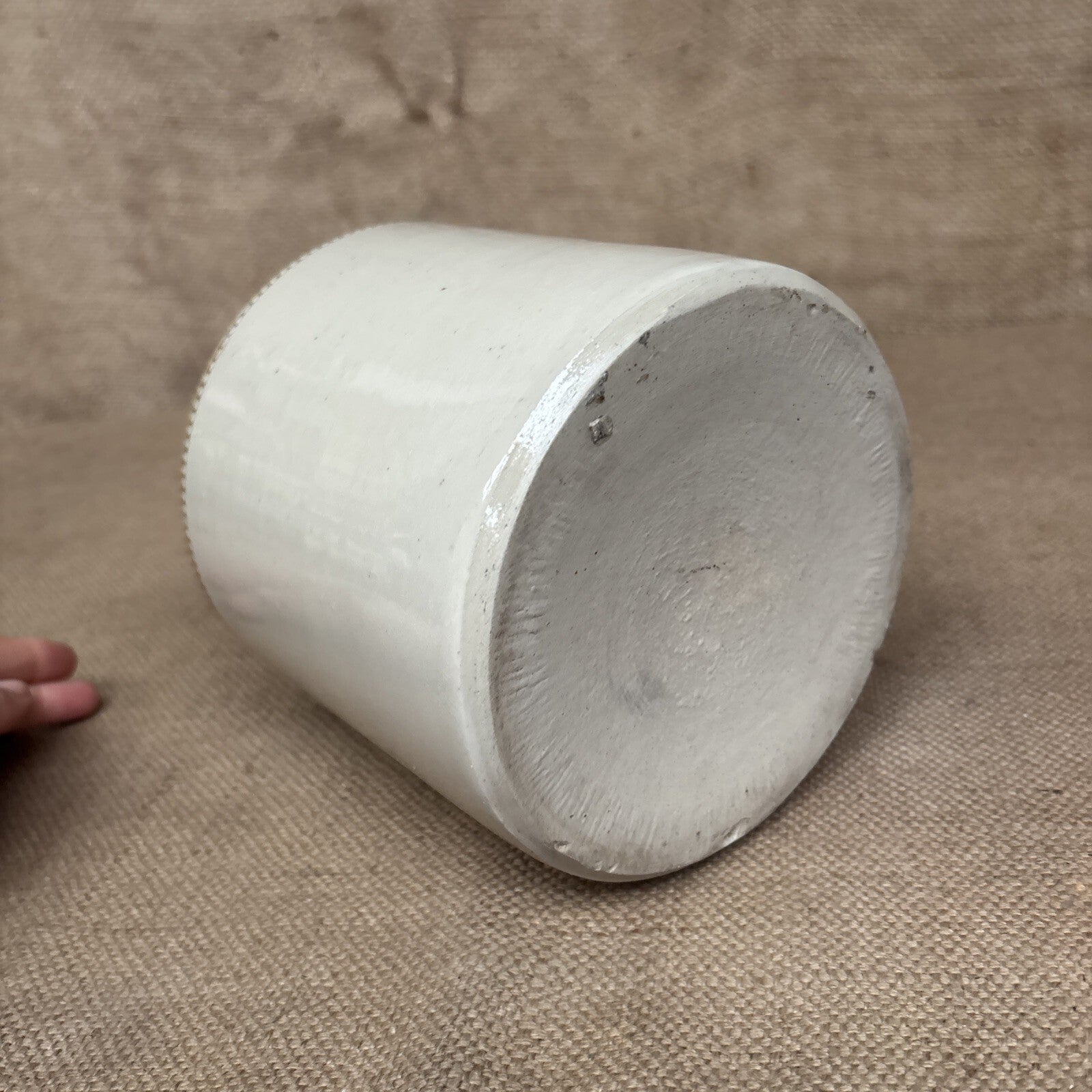 Vintage Stoneware Jar / Utensil Holder / Pickling Jar Farmhouse Kitchen