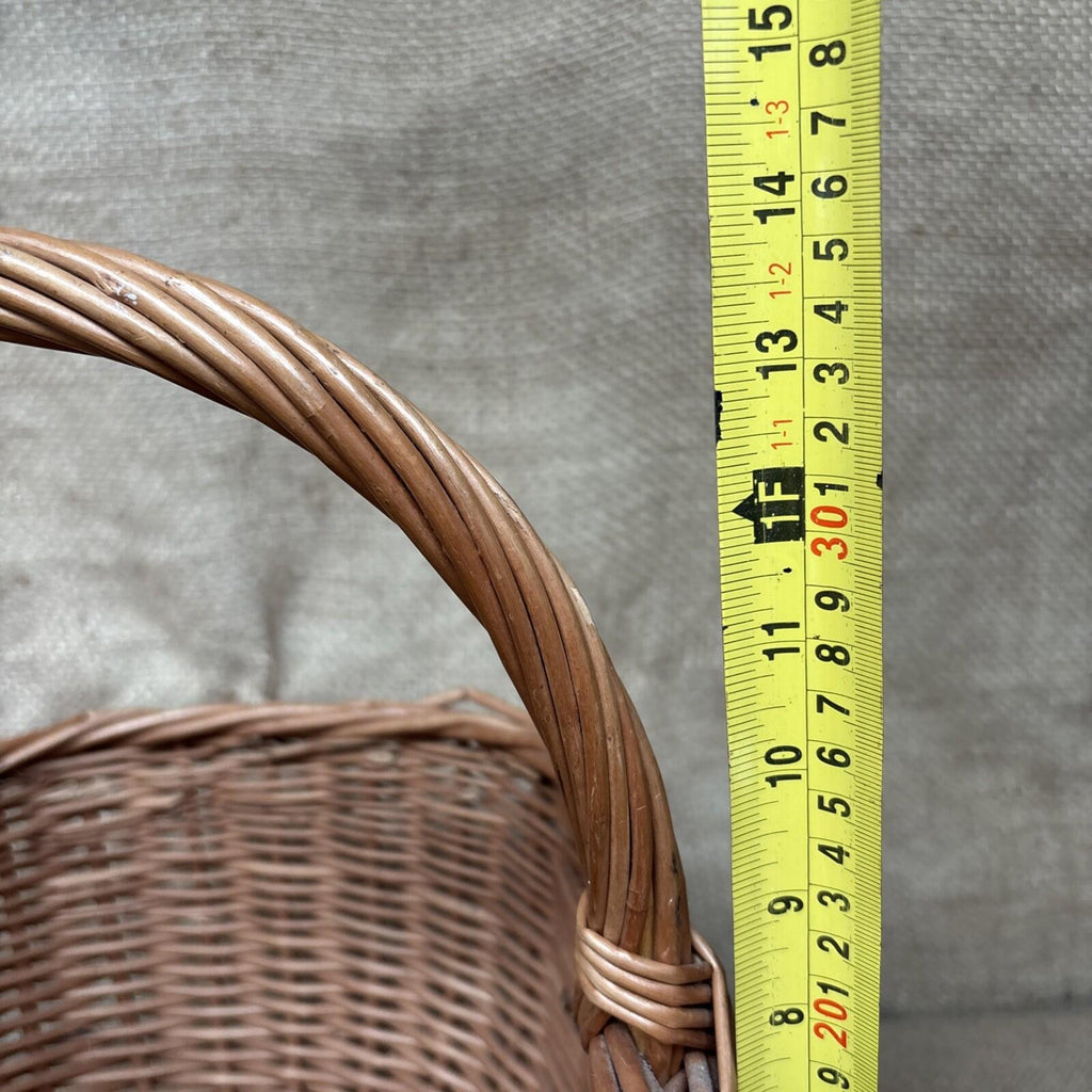 Vintage Wicker Shopping Basket - Farmhouse - Cottage - 1940's