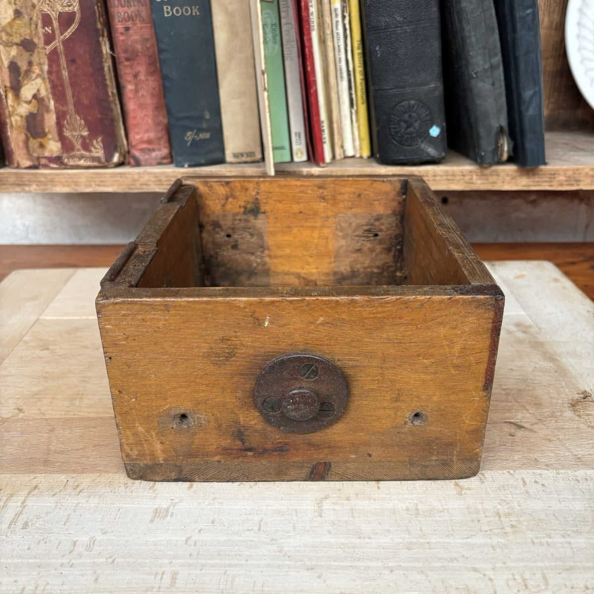 Vintage Wooden Storage Box - Military 1944 - Farmhouse - Cottage  Green or Brown