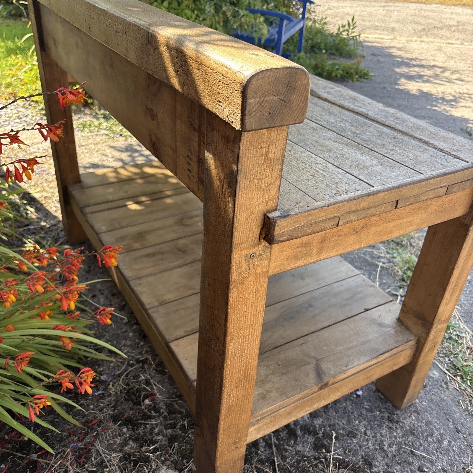 Vintage Rustic Potting Table / Prep Table - Farmhouse Cottage
