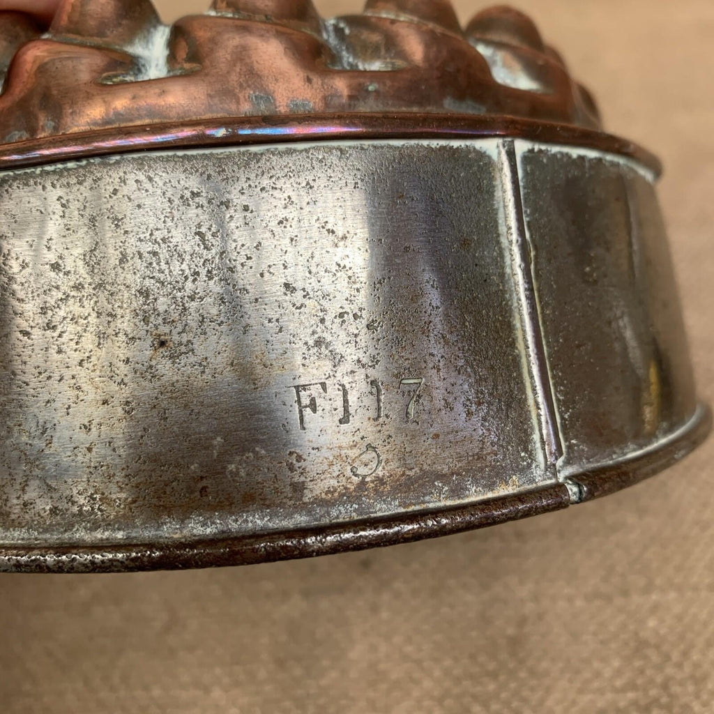 Antique Copper And Tin Jelly Mould - F117 - Kitchenalia - Victorian