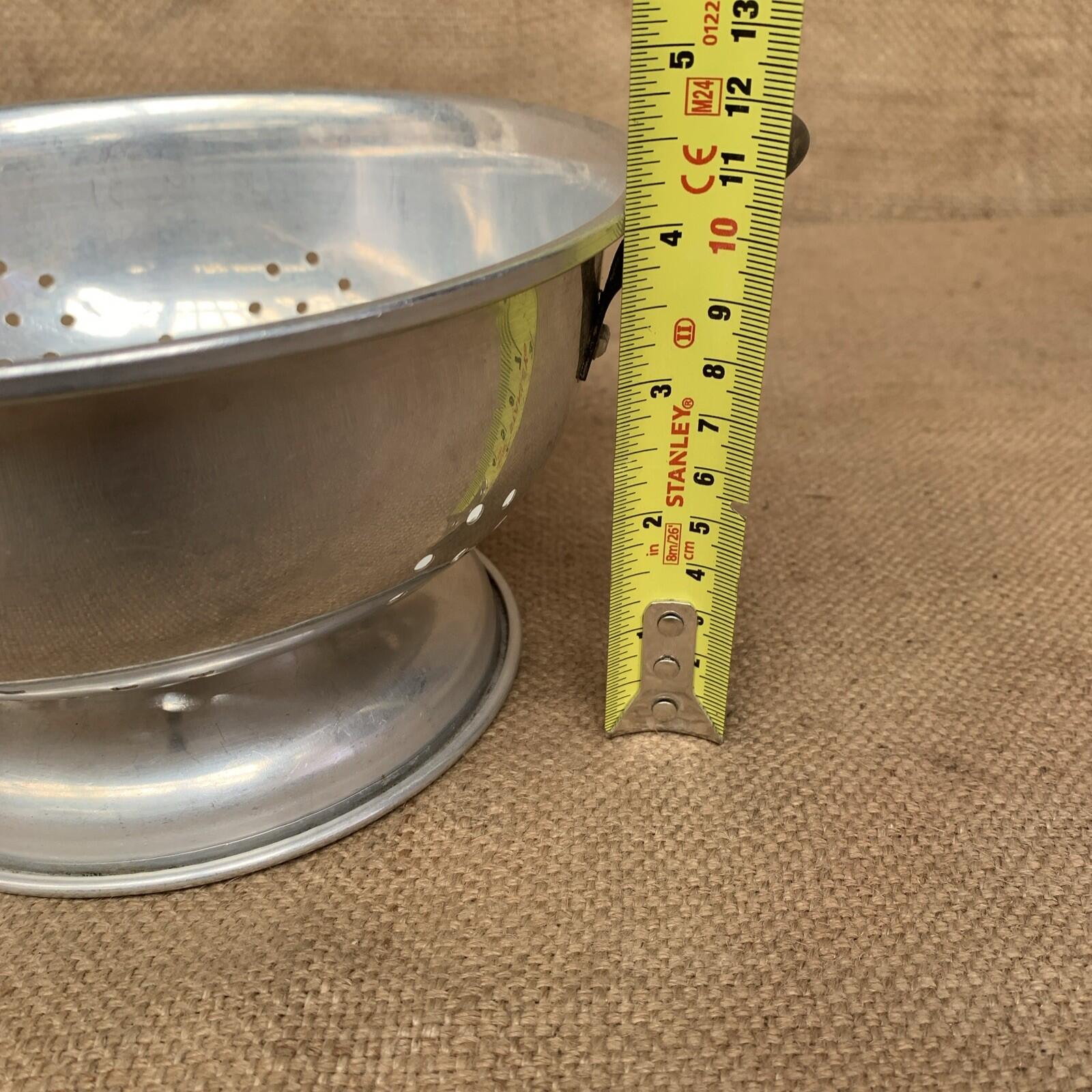 Vintage Aluminium Colander With Handles - 40’s  - Farmhouse - Cottage