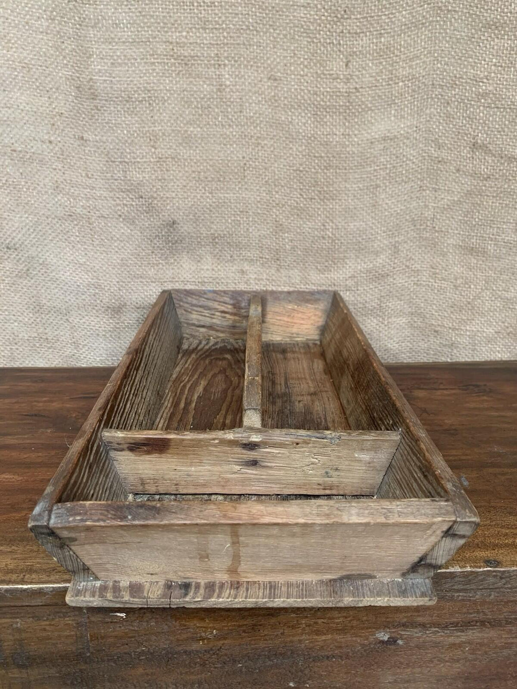 Vintage Pine Cutlery / Knife box / Butlers Tray - Kitchenalia - Farmhouse - Caddy