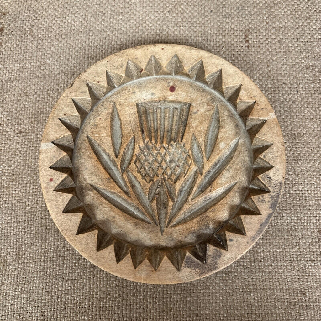 Antique Carved Wooden Shortbread Mould - Kitchenalia - Farmhouse Kitchen