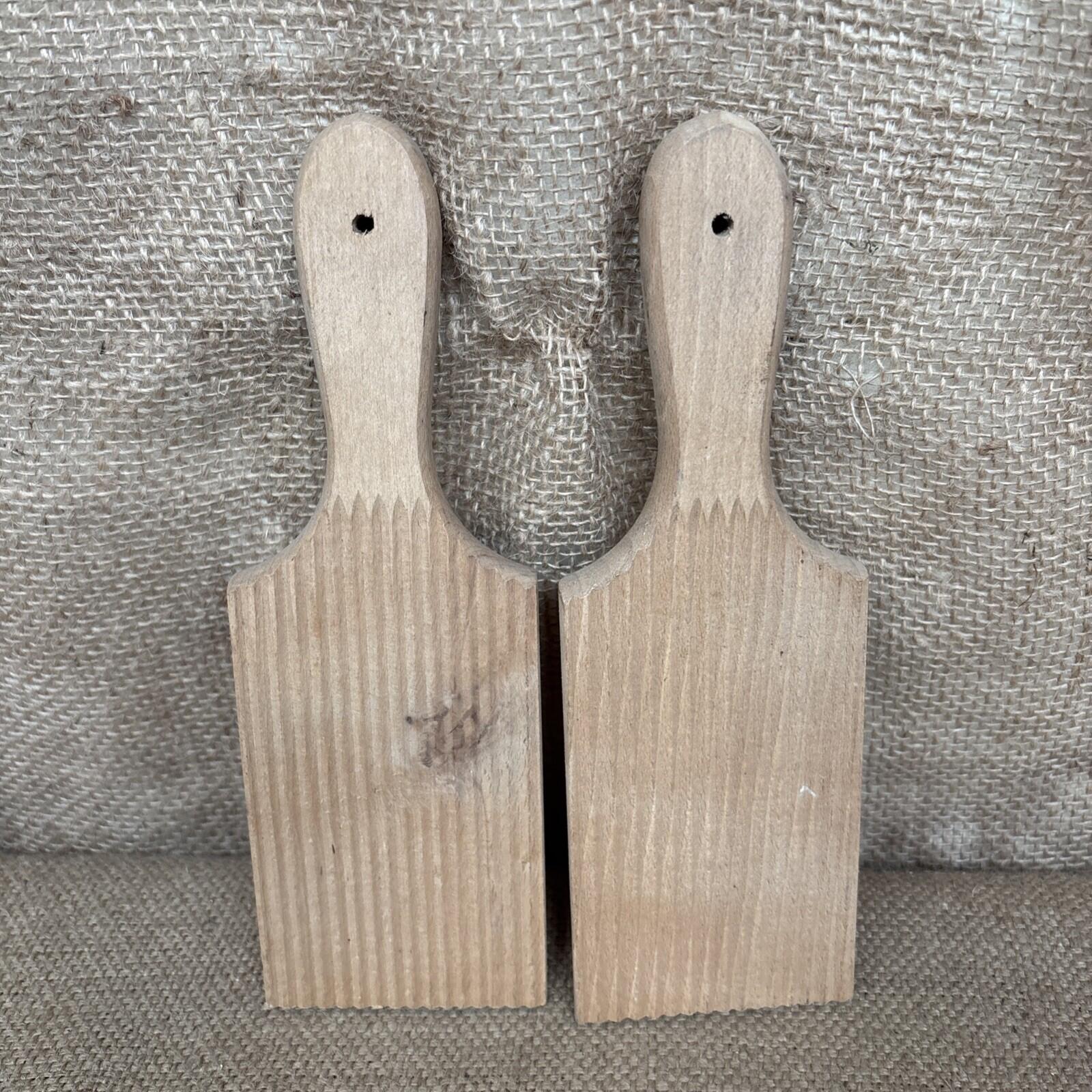 Vintage Wooden Butter Pats / Paddles / English Kitchenalia / Large / Farmhouse 2