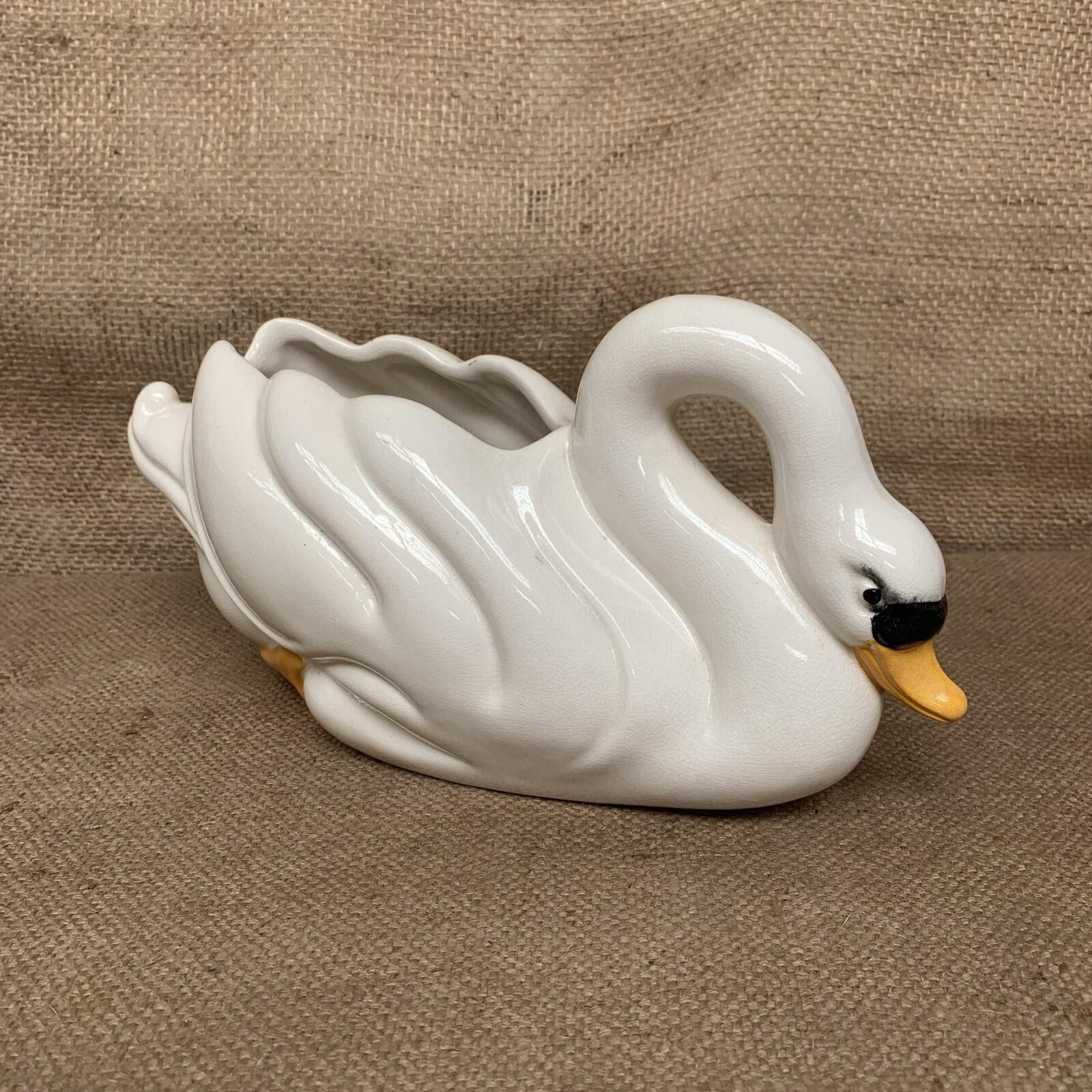 Vintage Swan Planter Govancroft Scotland - Cottagecore - Cottage