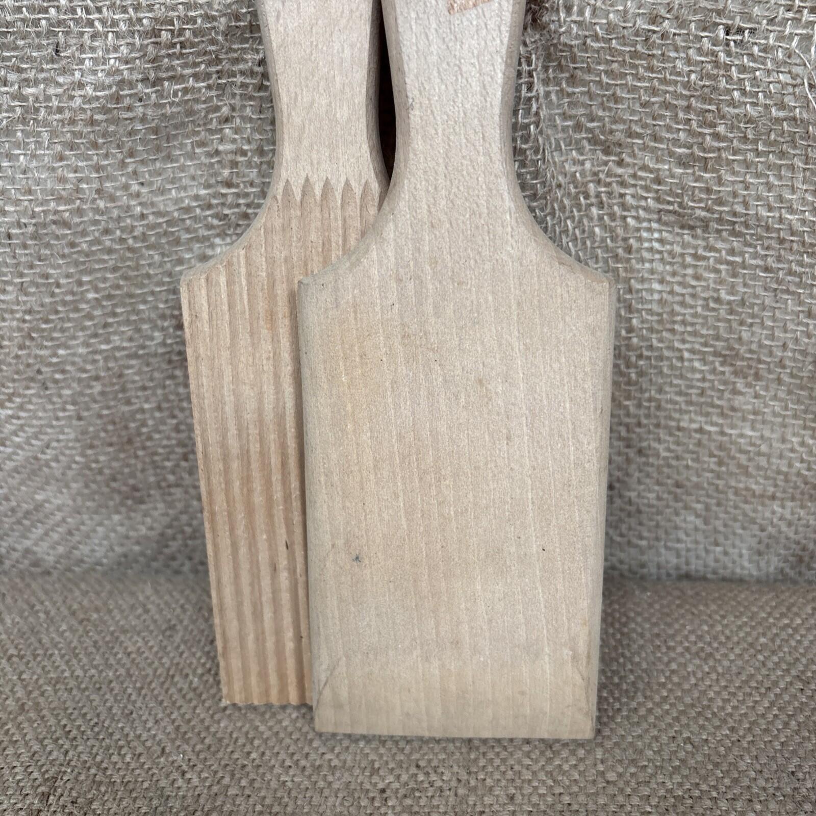 Vintage Wooden Butter Pats / Paddles / English Kitchenalia / Large / Farmhouse 2