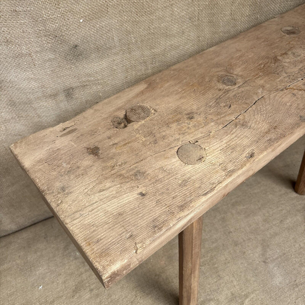 Rustic Pine Bench - Farmhouse - Cottage - Stool