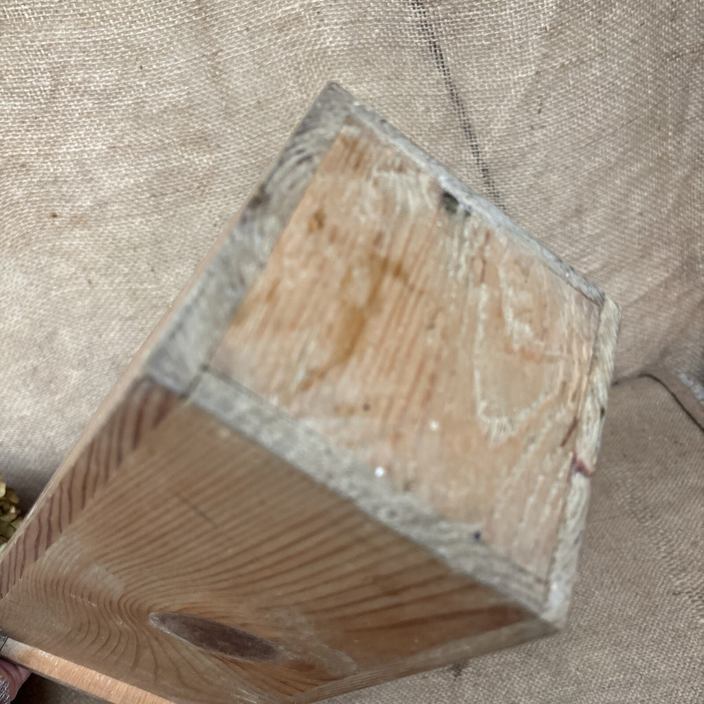 Antique Pine Candle Box - Wall Hanging - Farmhouse- Cottage