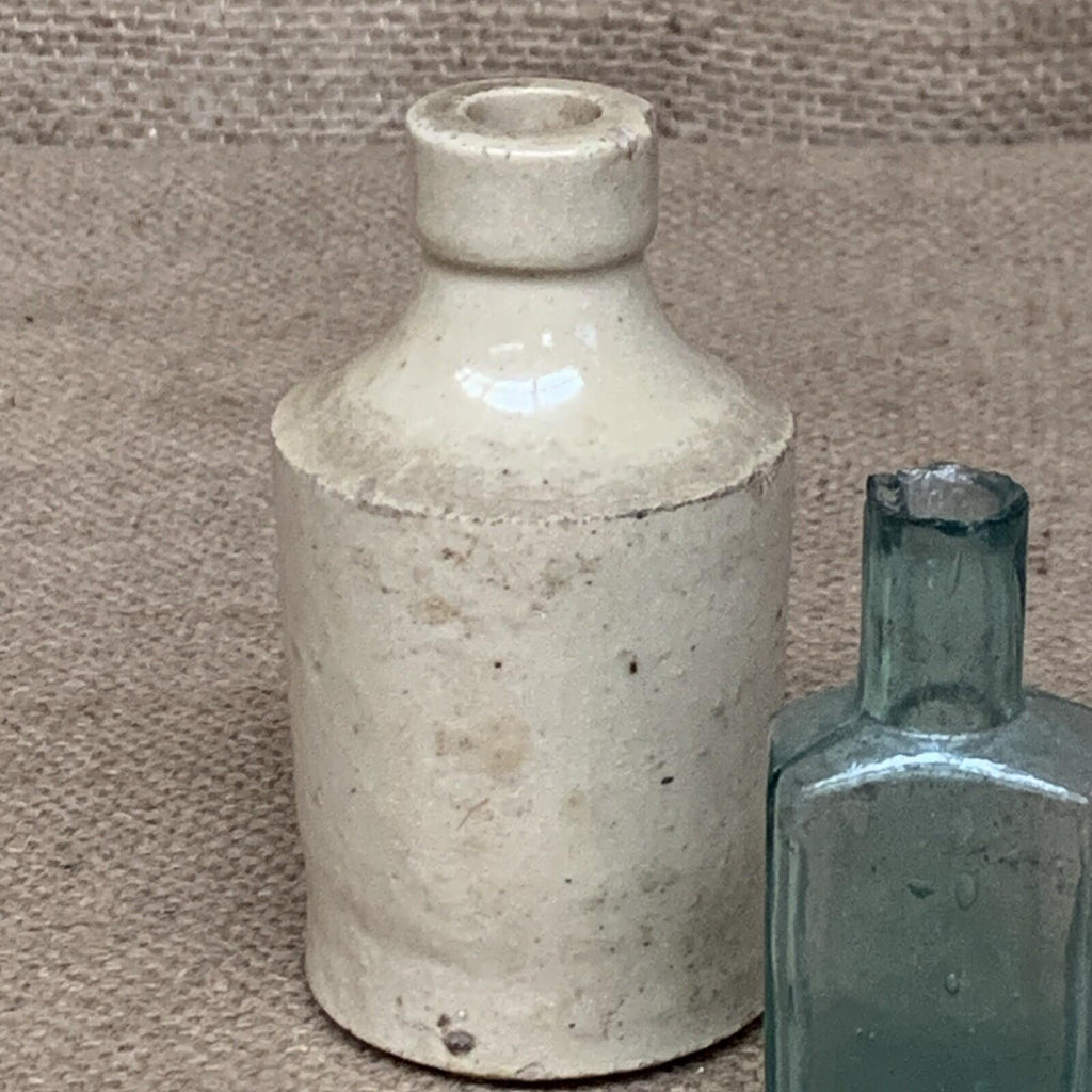 Rustic Small Bottle Trio - Bud Vase - Farmhouse Kitchen - Cottage