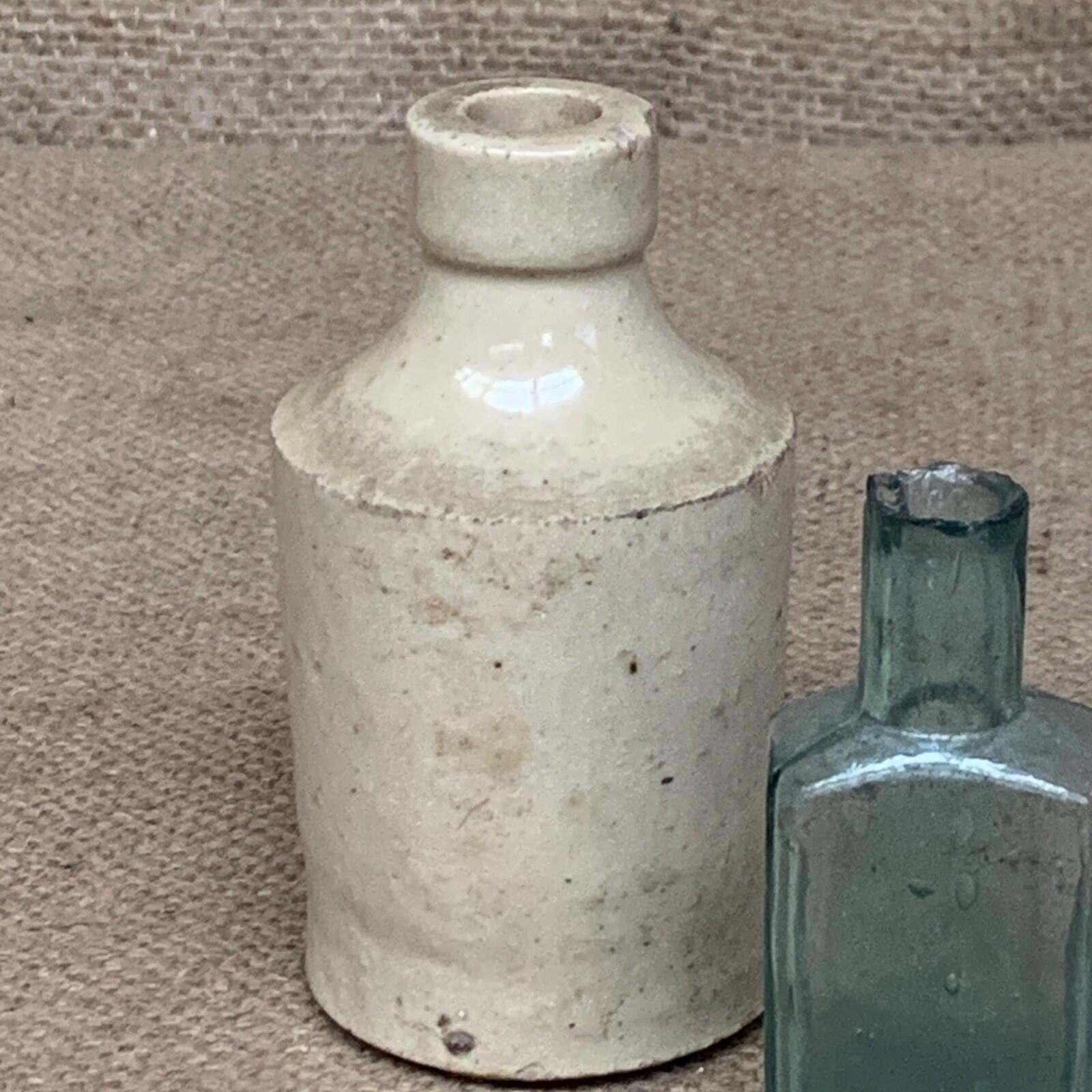 Rustic Small Bottle Trio - Bud Vase - Farmhouse Kitchen - Cottage