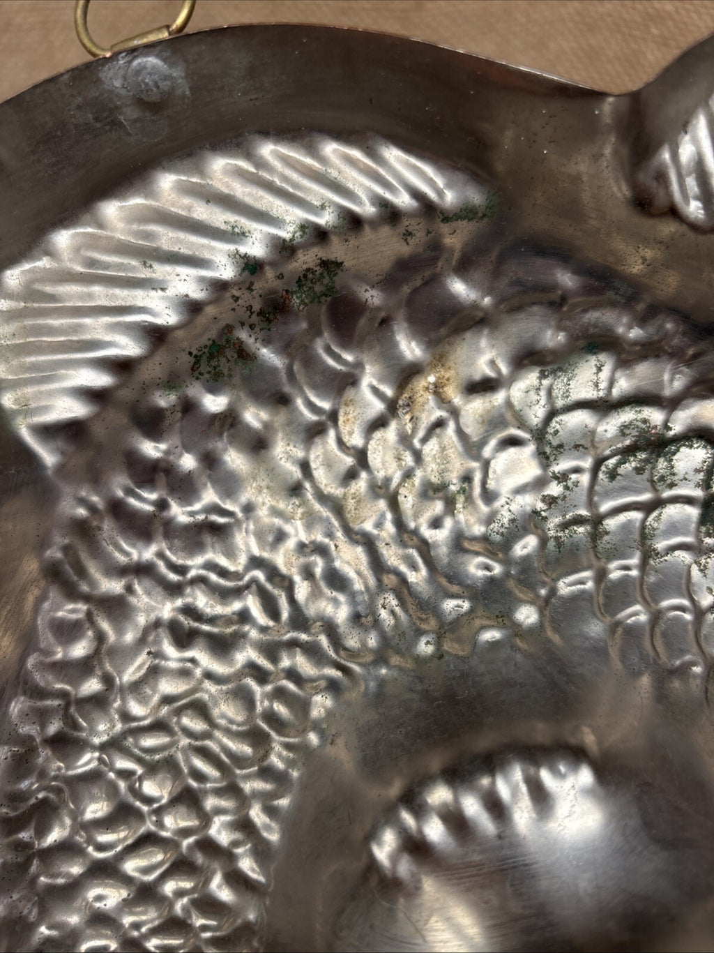 Vintage Copper Fish Mould - Tin Lined - Kitchenalia - Farmhouse