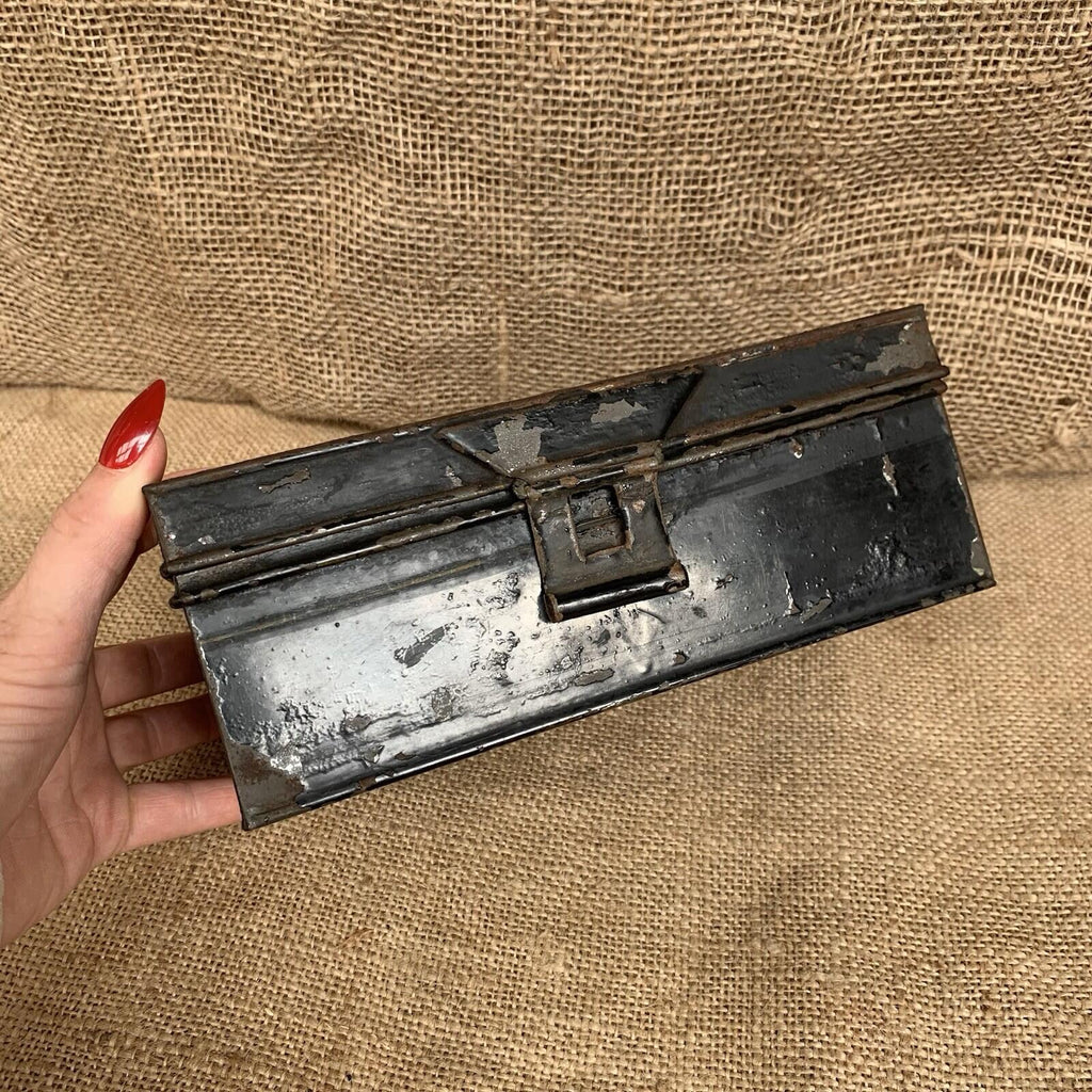 Antique Toleware Spice Box - Kitchenalia - Farmhouse - Cottage - Victorian