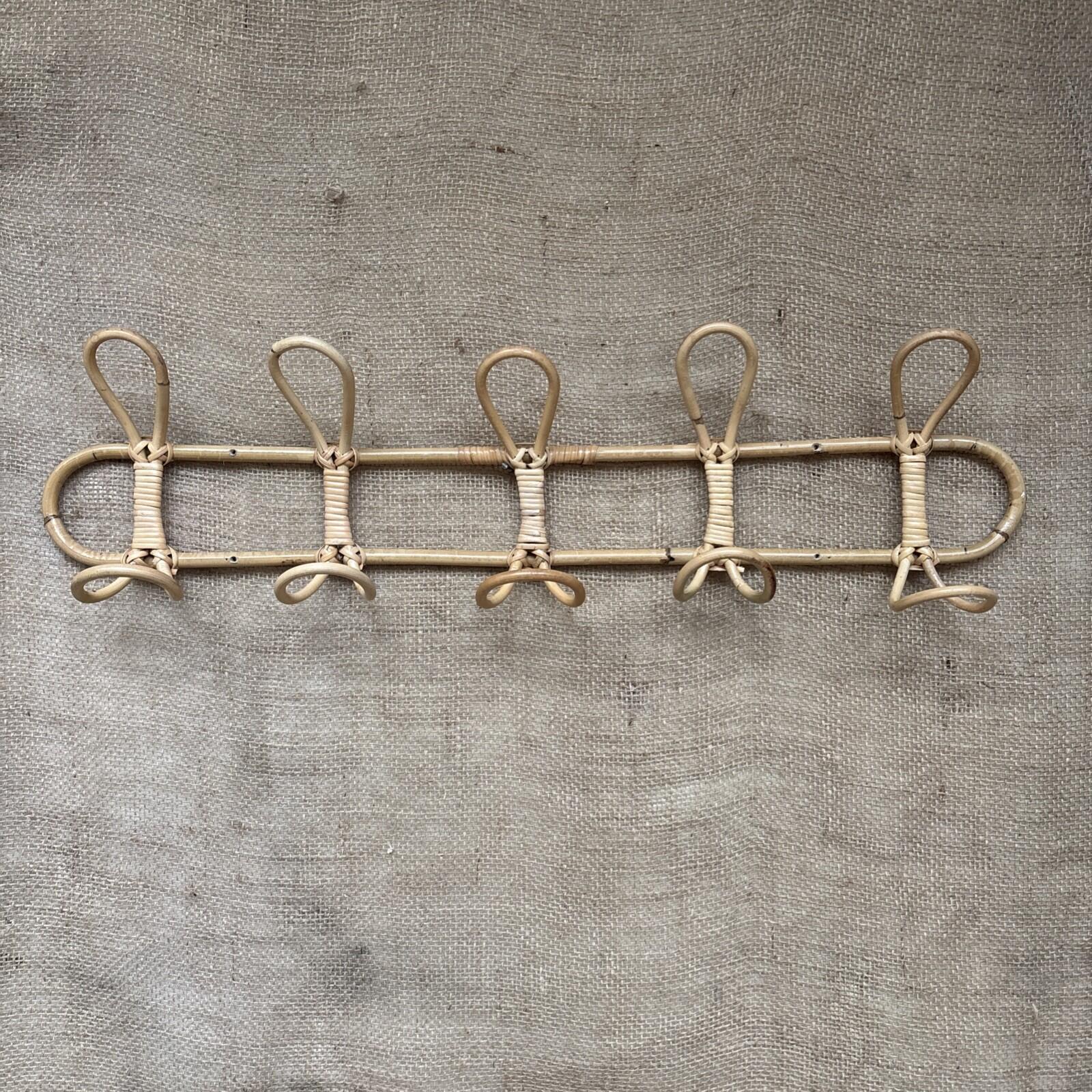 Bamboo Wall Hooks - Vintage - Retro - Coat Hooks