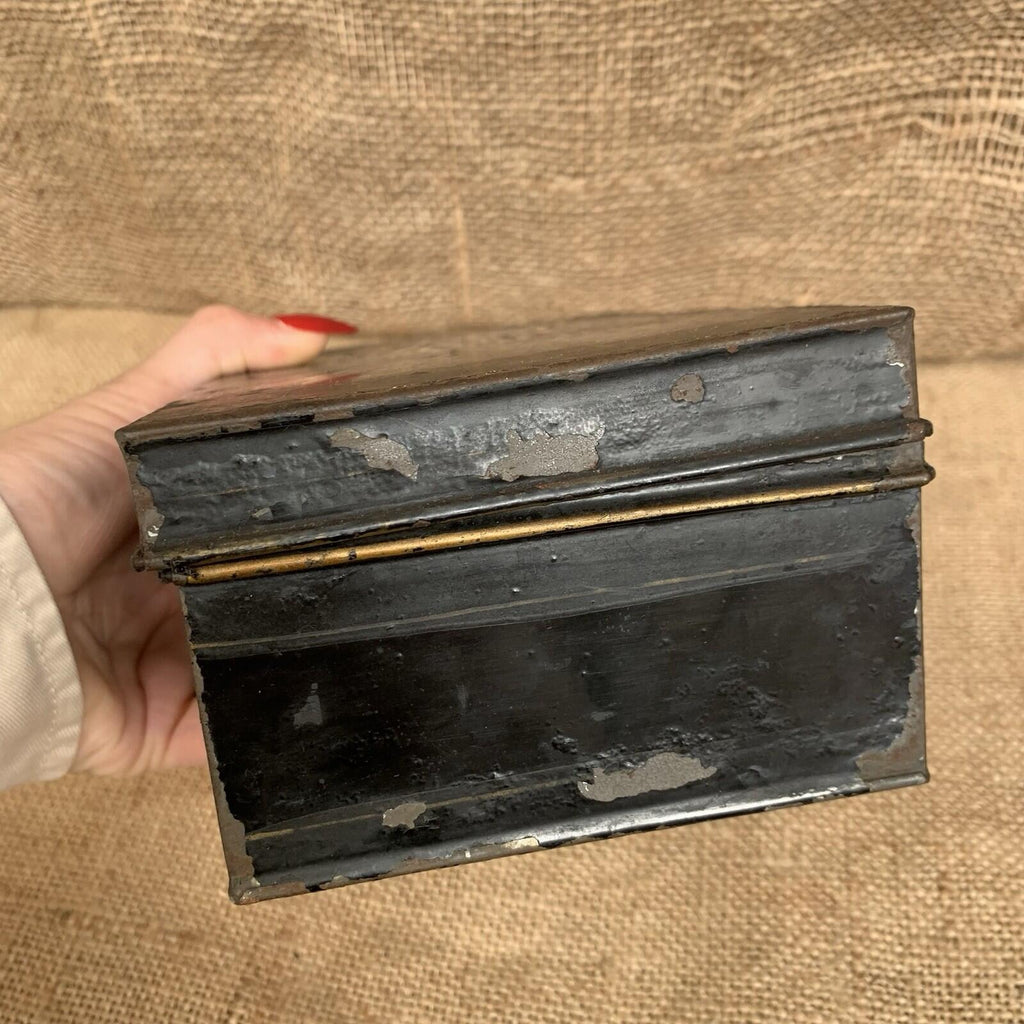 Antique Toleware Spice Box - Kitchenalia - Farmhouse - Cottage - Victorian