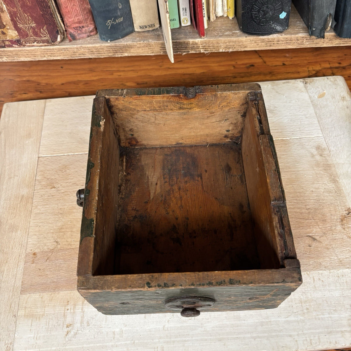 Vintage Wooden Storage Box - Military 1944 - Farmhouse - Cottage  Green or Brown