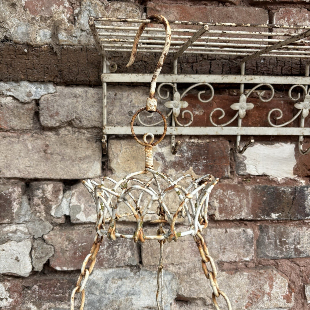 Antique Wire Work Plant Holder / Hanging Basket / Large / Gardenalia