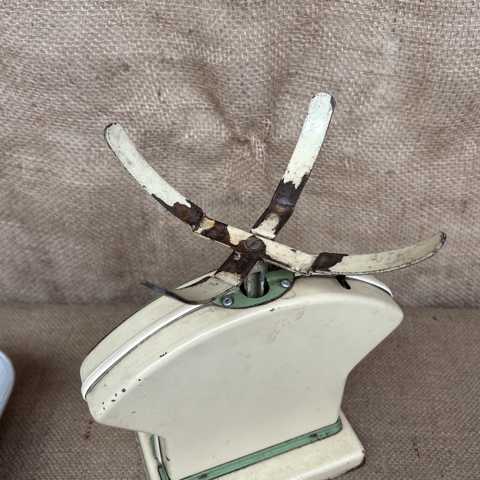 Vintage Salter Cookery Scale - Cream & Green - Kitchenalia - Farmhouse