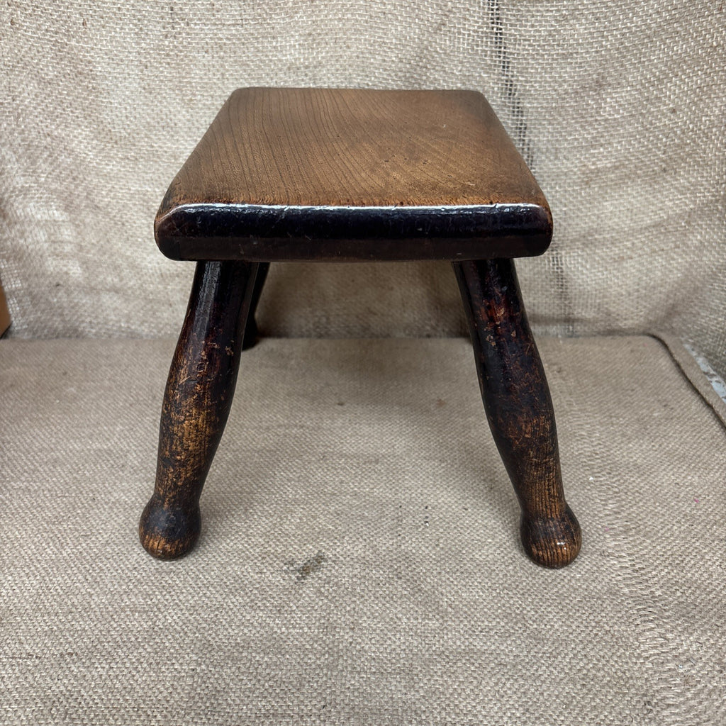 Antique Oak Stool - Farmhouse - Cottage - Plant Stand