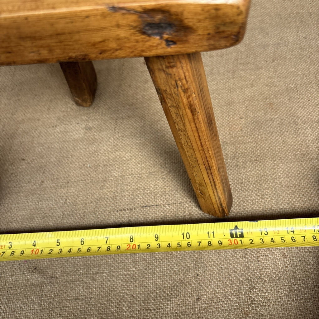 Antique Pine Milking Stool - Farmhouse - Cottage - Plant Stand