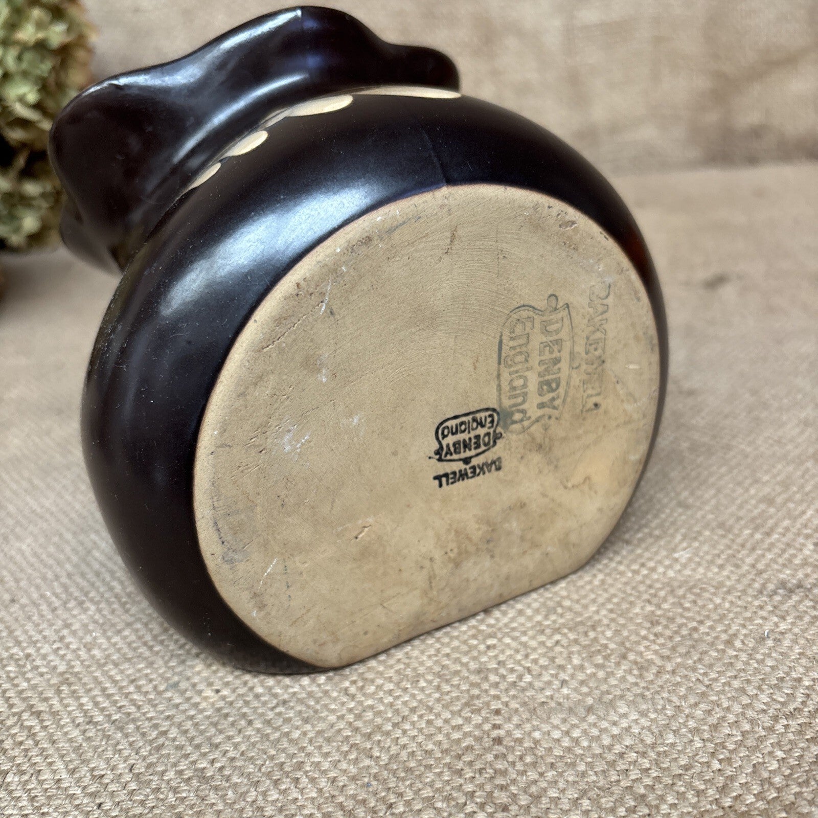 Denby Bakewell England Stoneware Salt Pig Storage Jar - Cottage - Farmhouse