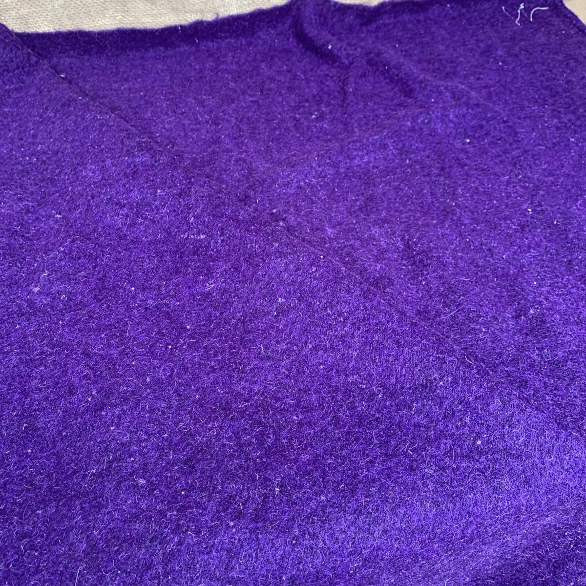 CC41 1940s Purple wool blanket WW2 Era homeware bed 160cm X 200cm #2