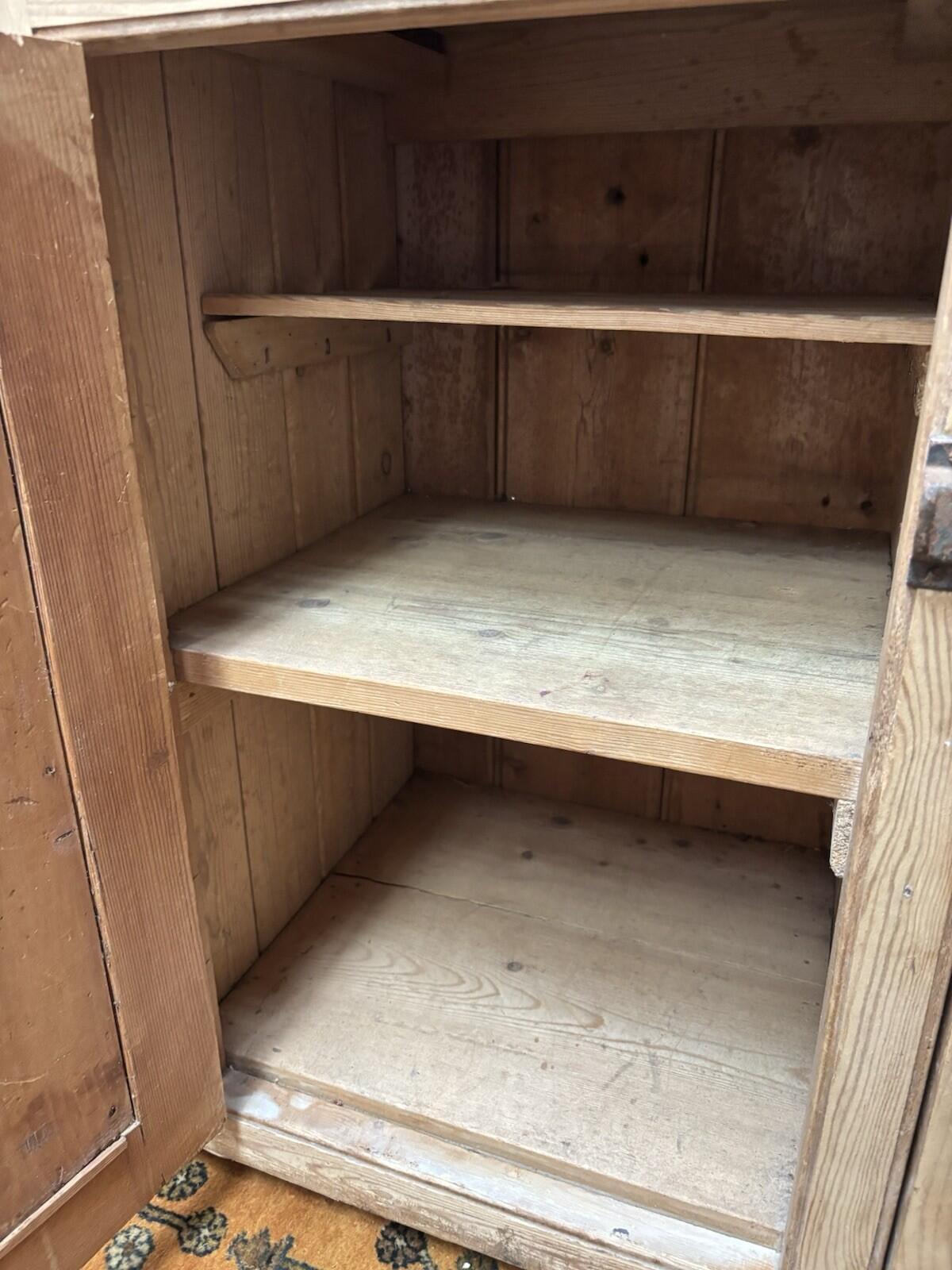 Antique Pine Dresser - Kitchen - 2 Piece - Rustic - Farmhouse