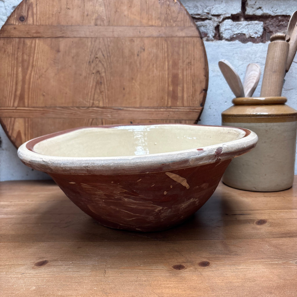 Antique English Dairy Bowl