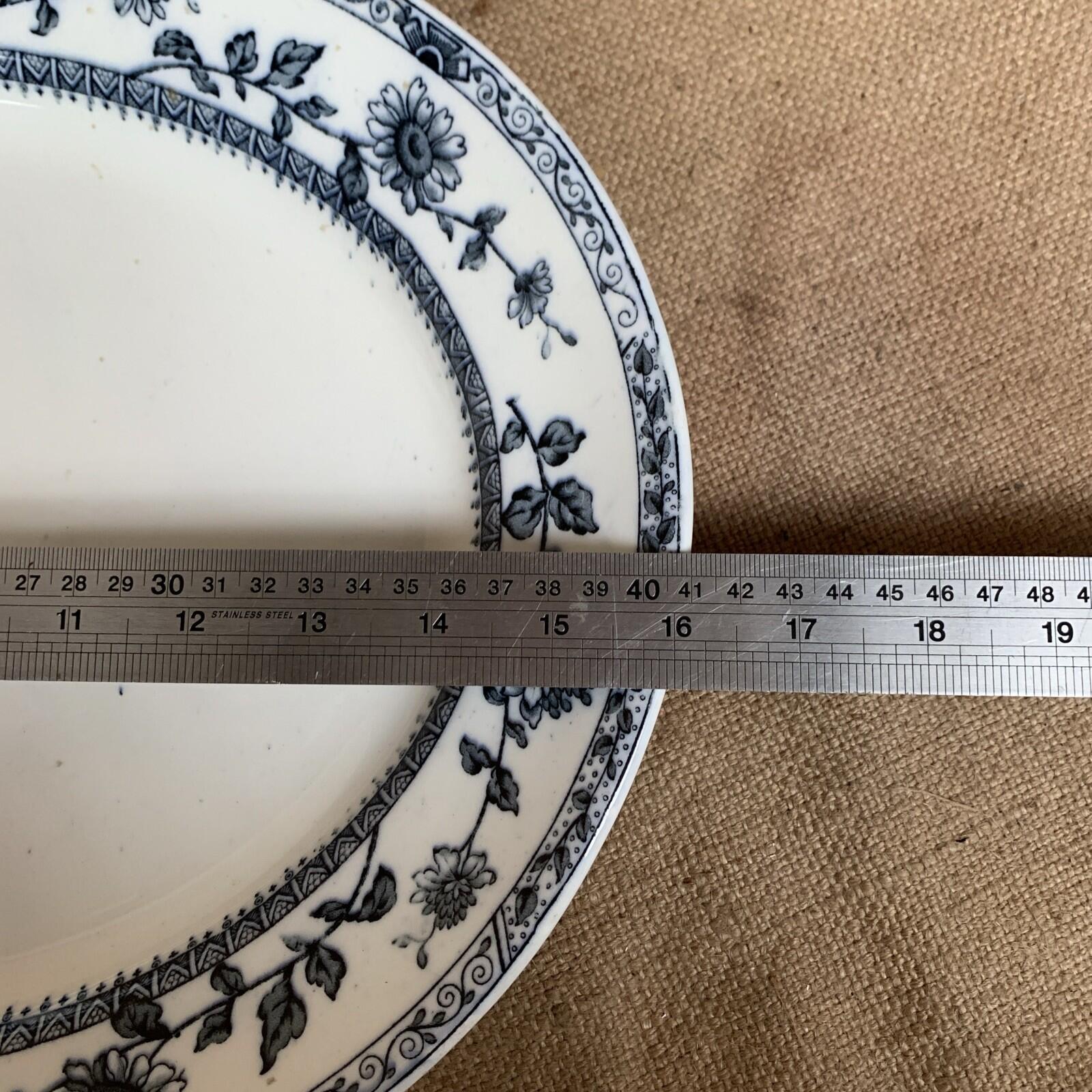 Antique Oval Platter / Plate - Lincoln A.bros - Farmhouse - Farmhouse - Cottage