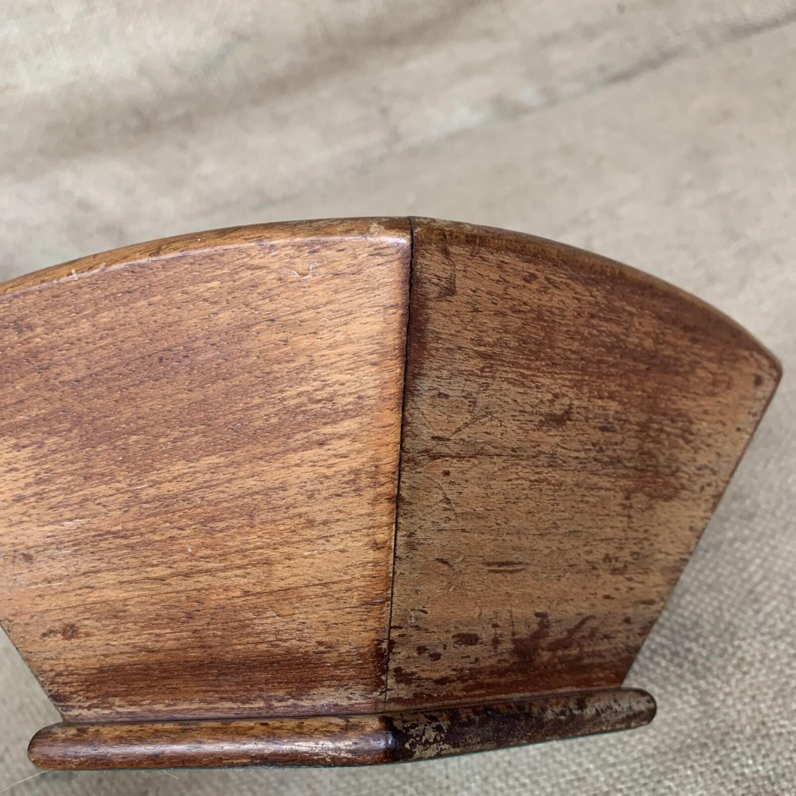 Vintage Hexagon Wooden Bowl - Farmhouse - Cottage