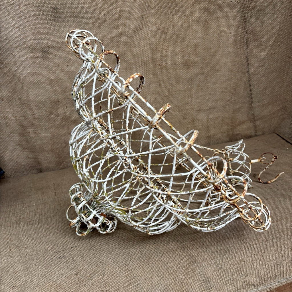Antique Wire Work Plant Holder / Hanging Basket / Large / Gardenalia