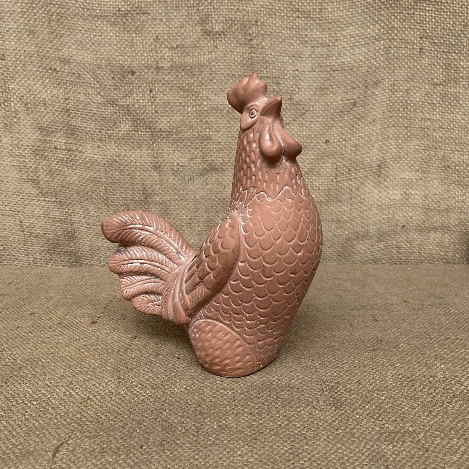Concrete Painted Cockerel / Rooster - Farmhouse - Cottage - Garden Ornament