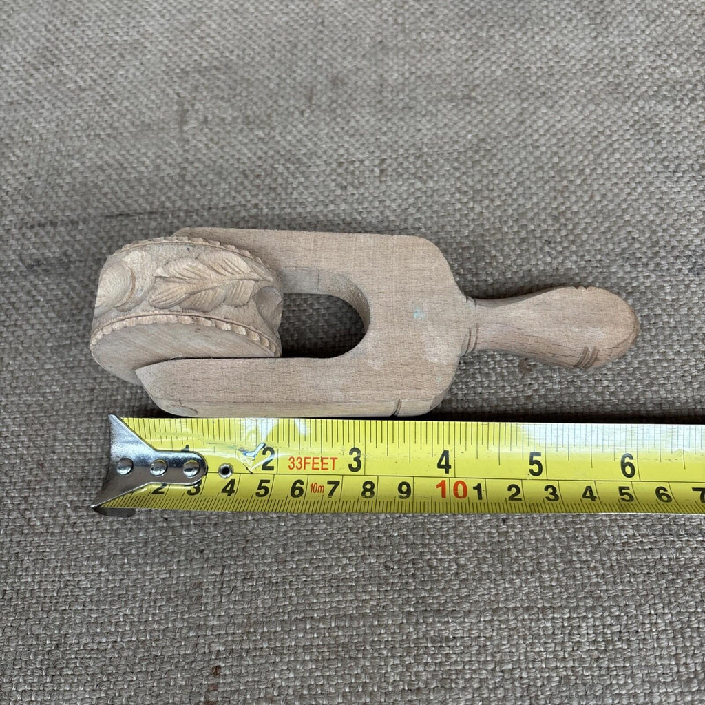 Carved Wooden Butter / Pastry Rolling Mould - Butter Stamp - Kitchenalia - Dairy