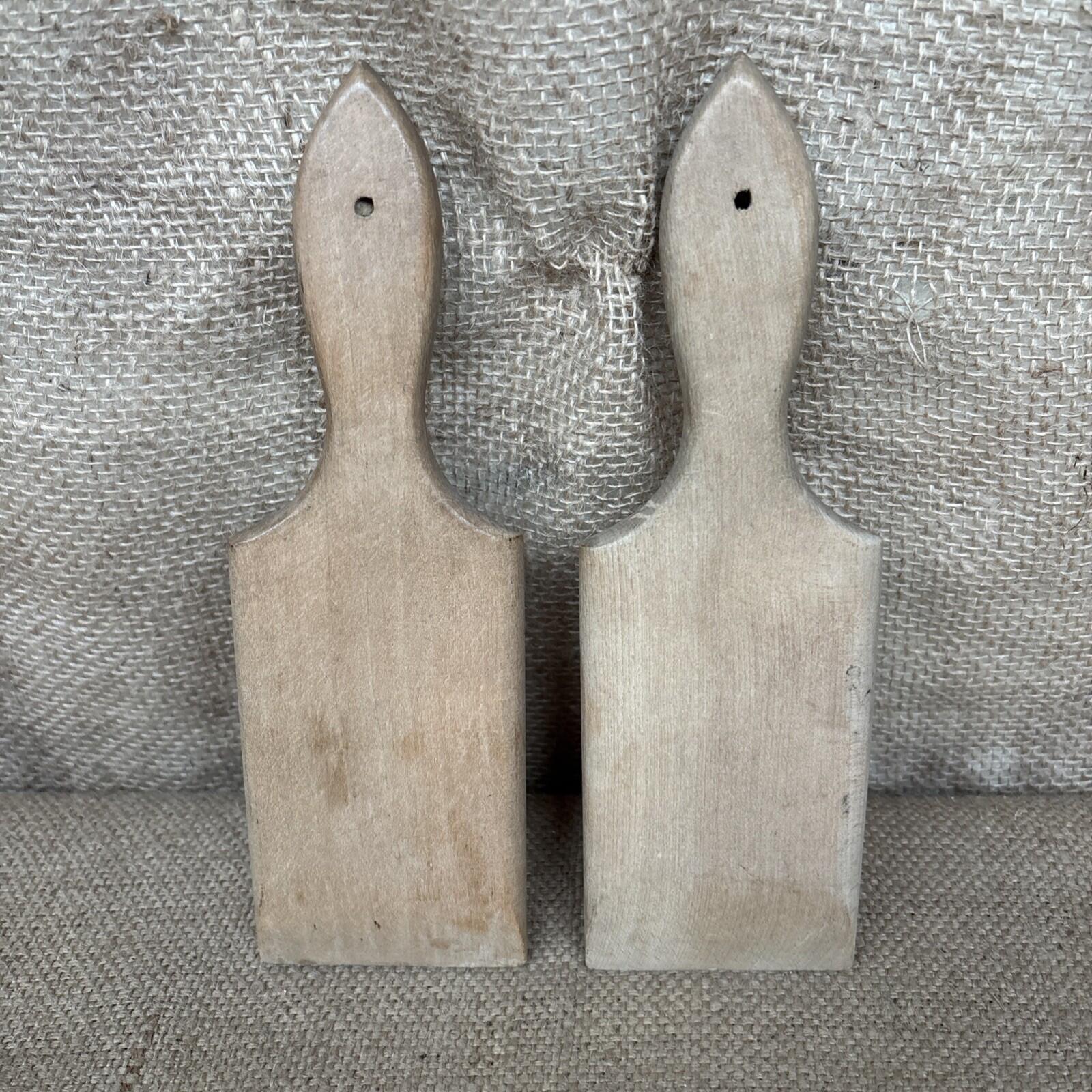 Vintage Wooden Butter Pats / Paddles / English Kitchenalia / Large / Farmhouse 3