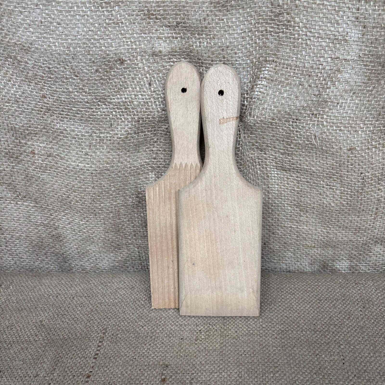 Vintage Wooden Butter Pats / Paddles / English Kitchenalia / Large / Farmhouse 2
