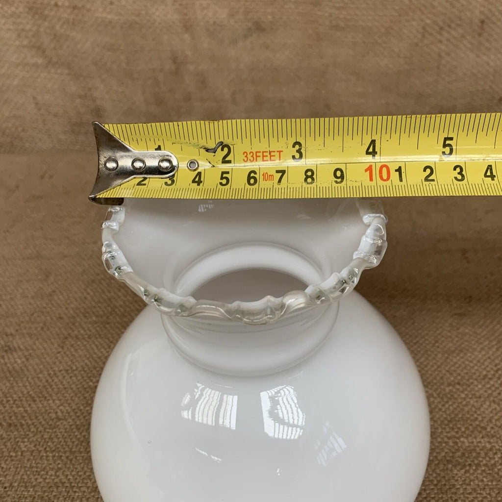 Milk Glass Light Shade Scallop - Cottage - Vintage