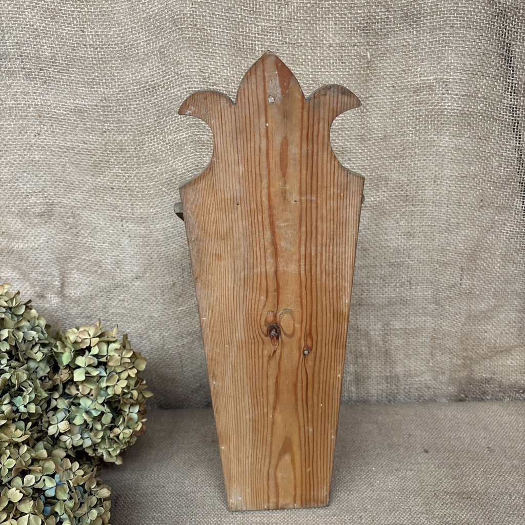 Antique Pine Candle Box - Wall Hanging - Farmhouse- Cottage