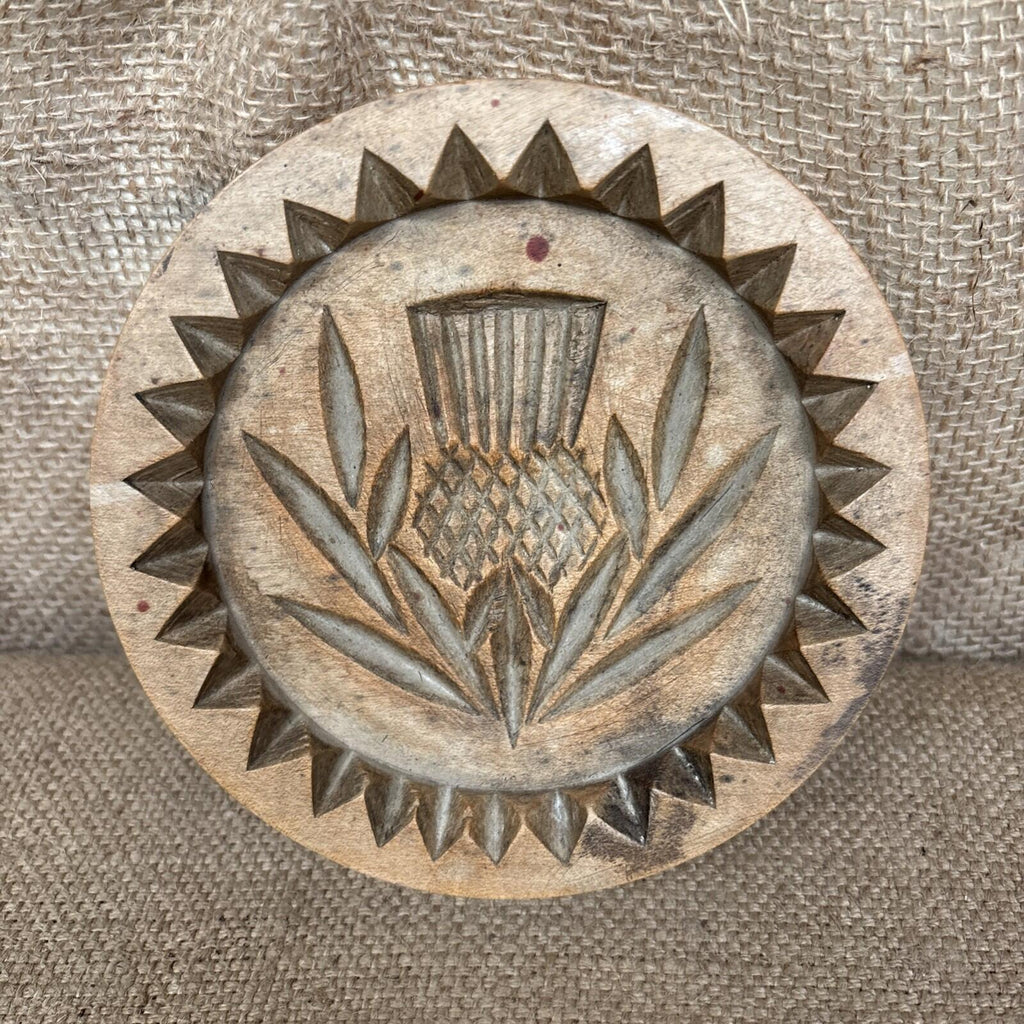 Antique Carved Wooden Shortbread Mould - Kitchenalia - Farmhouse Kitchen
